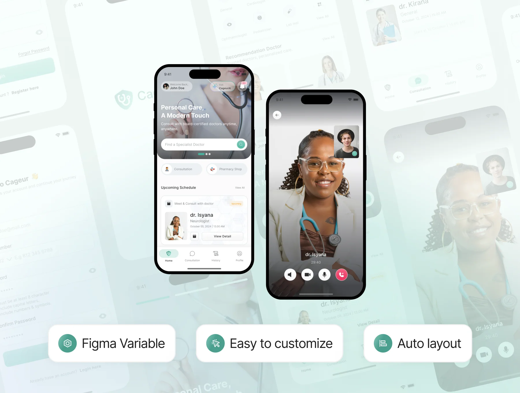 Cageur - Health Care App UI Kit 7