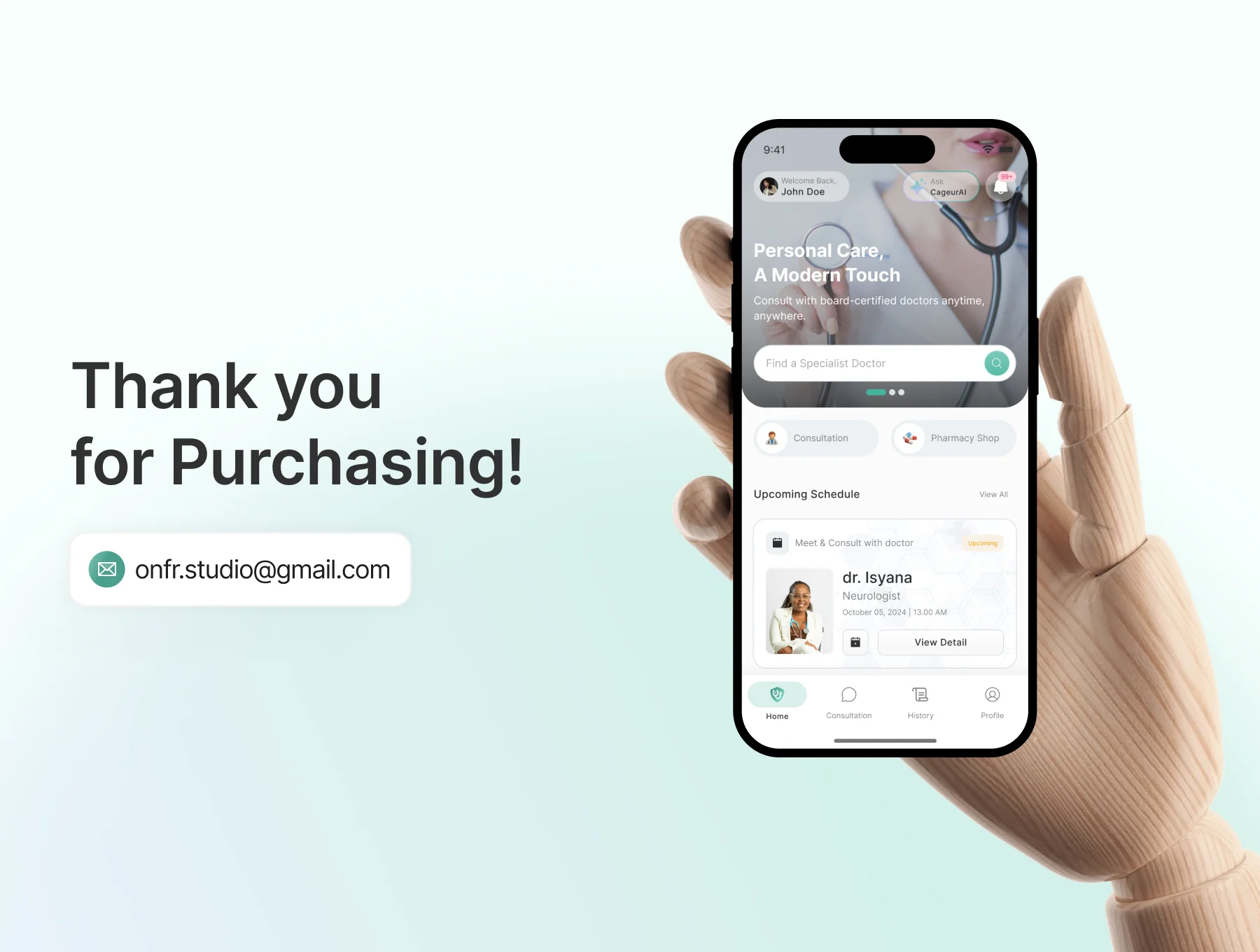 Cageur - Health Care App UI Kit 8