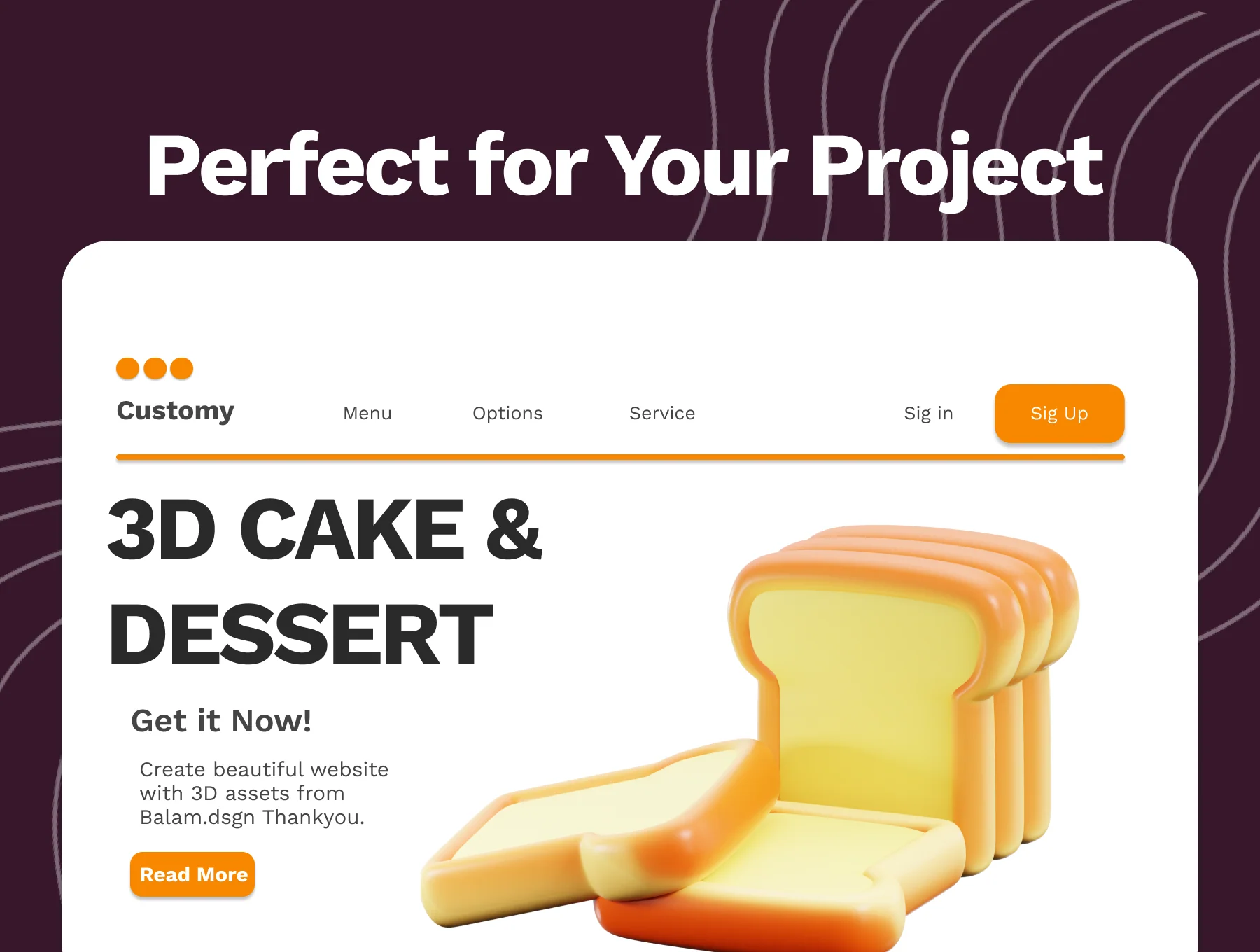 Cake & Dessert 3D Icon 4