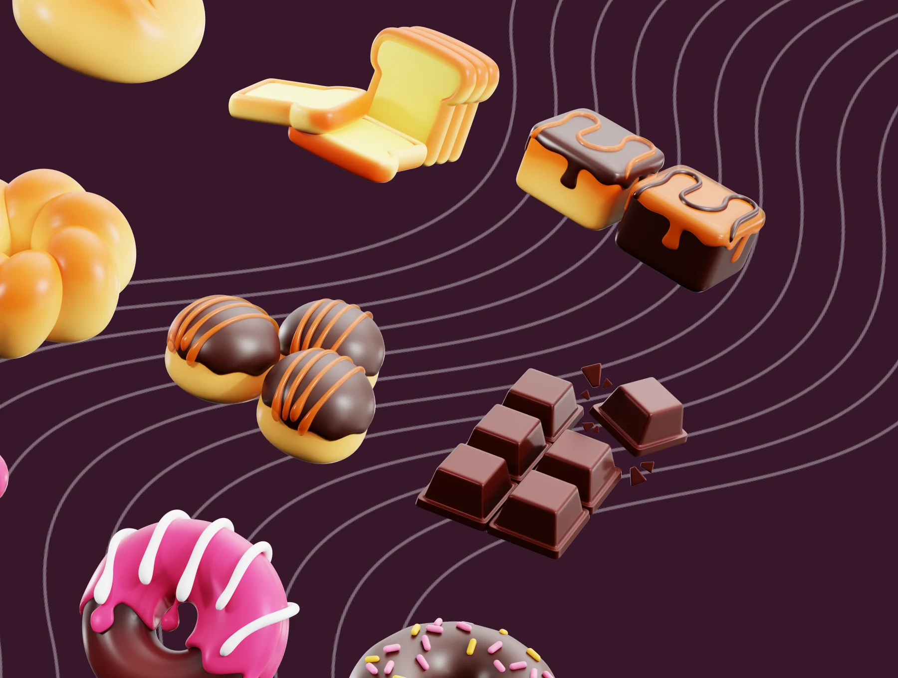 Cake & Dessert 3D Icon 6