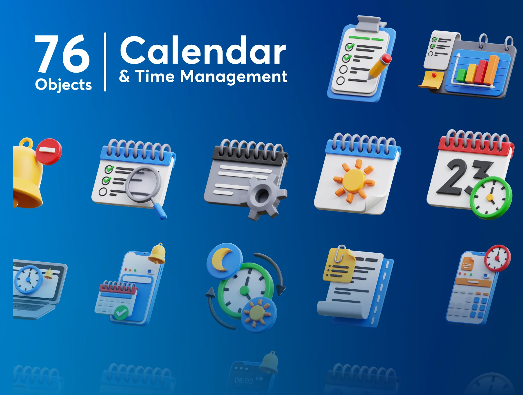 Calendar & Time Management 3D Icon Set 5