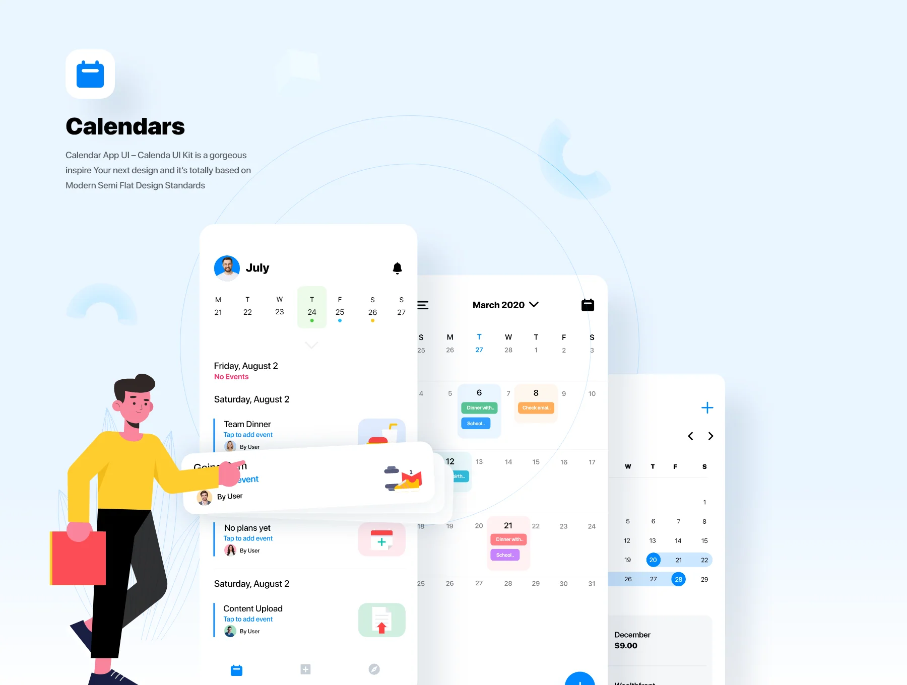 Calendars Ui Screens