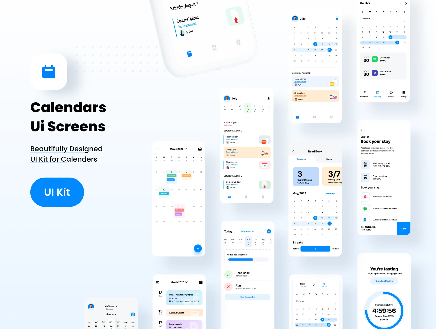Calendars Ui Screens 3