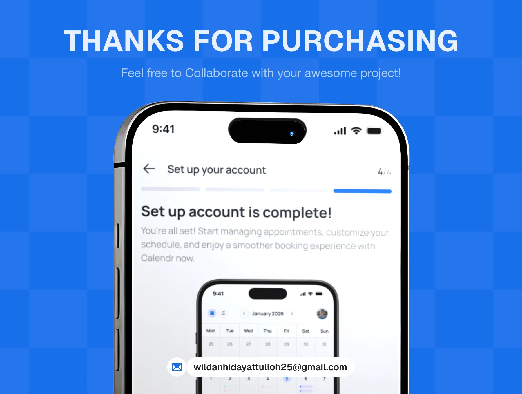 Calendr - Booking Service Appointment Calendar Mobile Kit 6