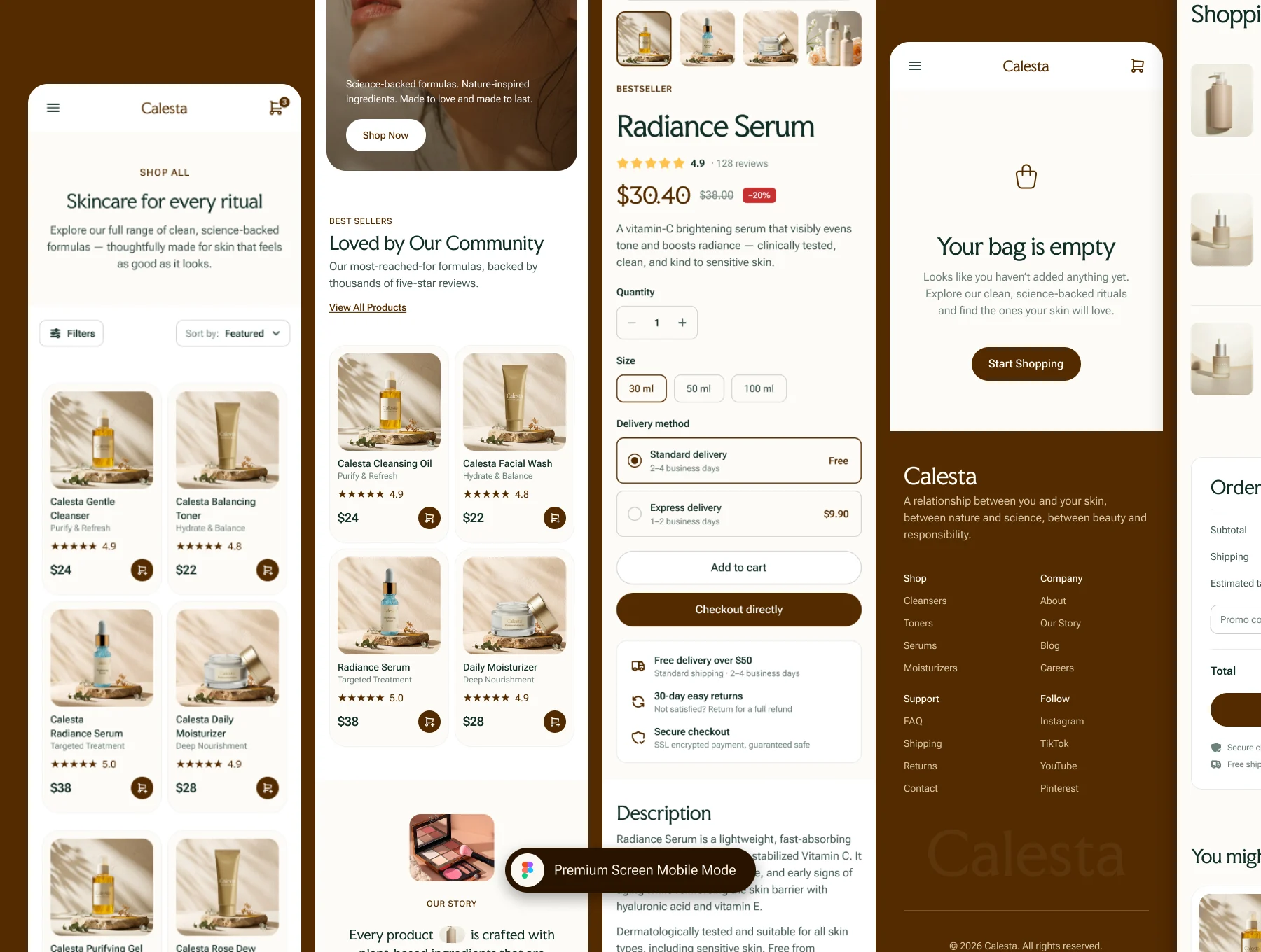 Calesta - Skincare Ecommerce Website 3