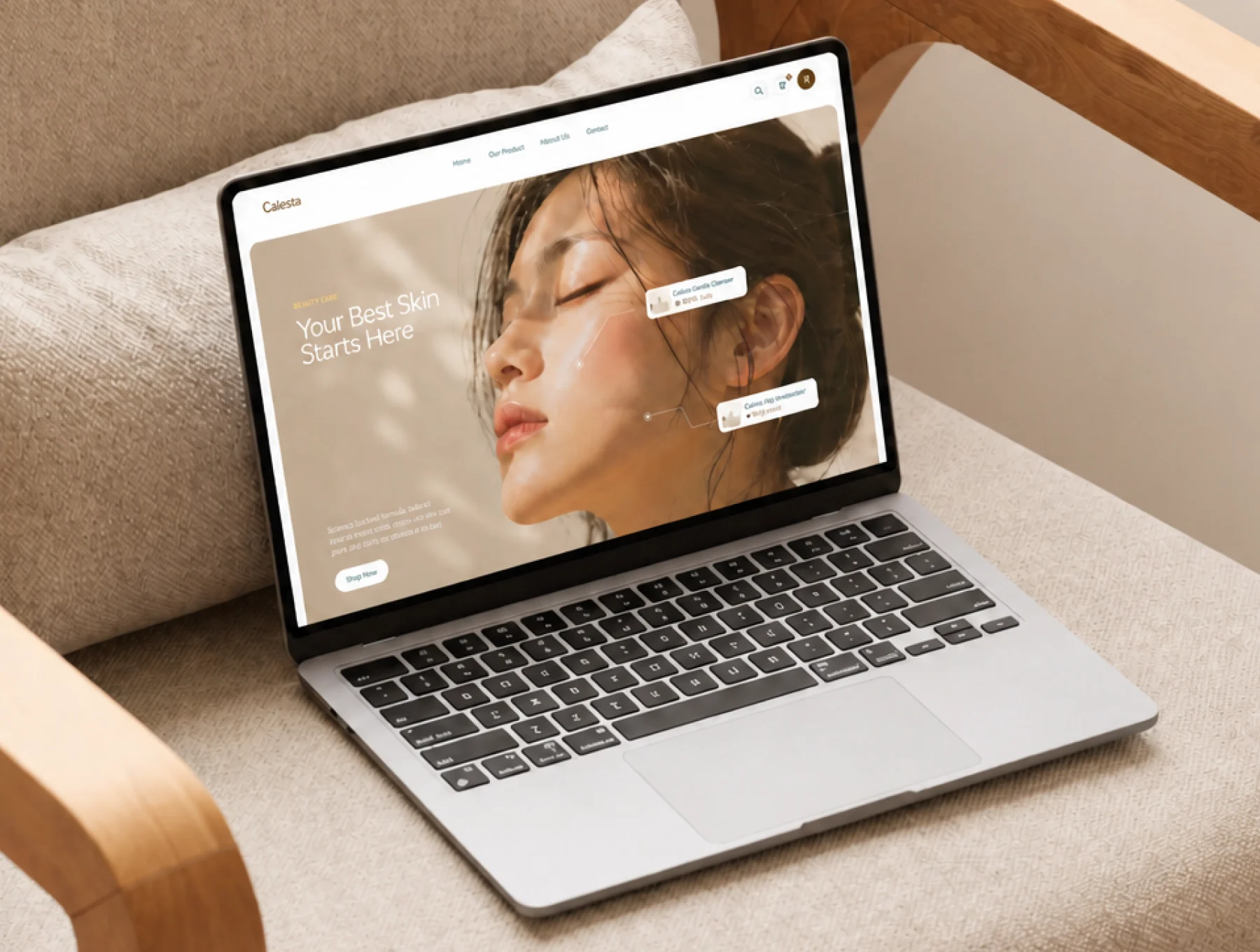 Calesta - Skincare Ecommerce Website 5