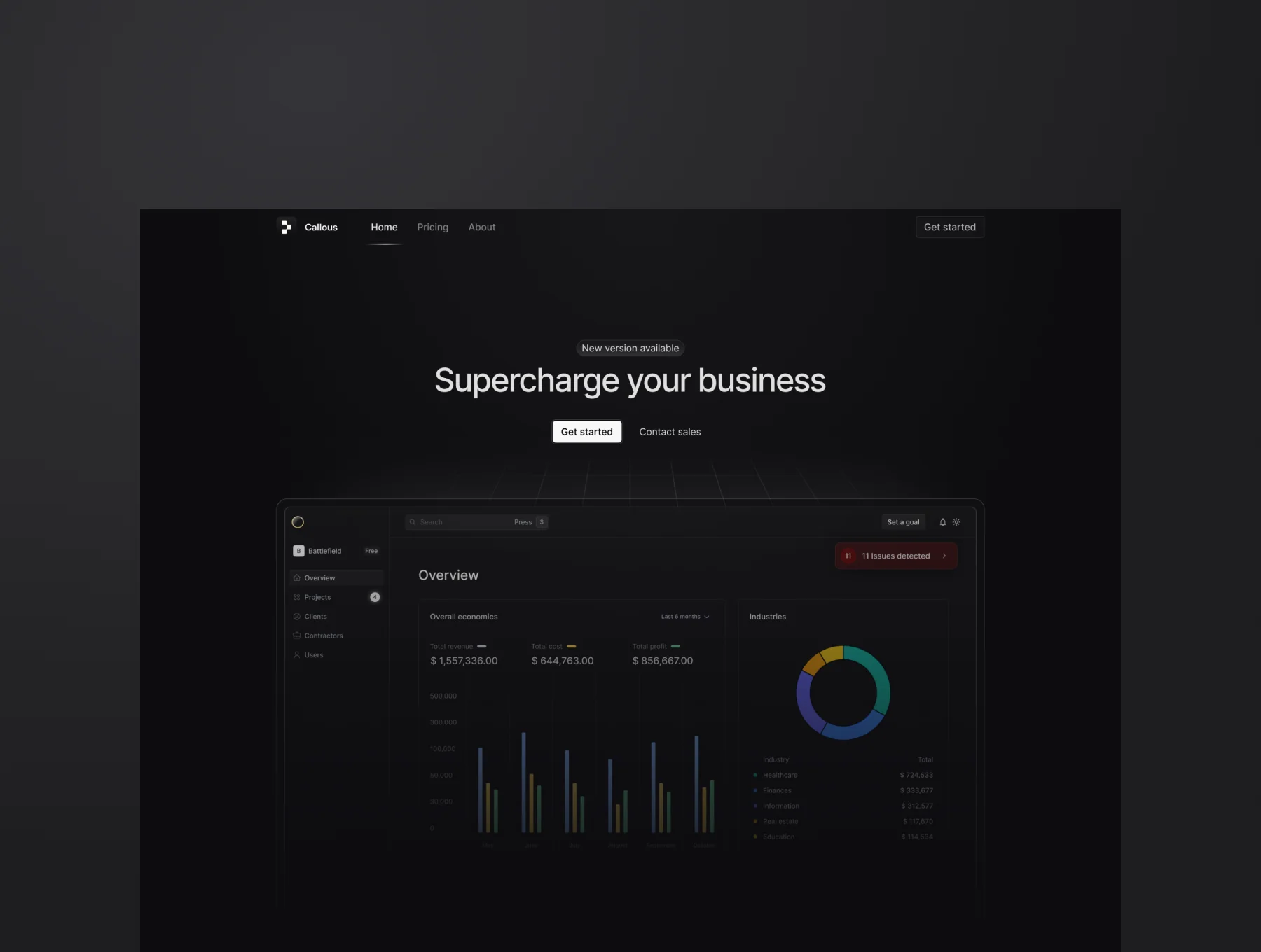 Callous - Premium SaaS Marketing Template