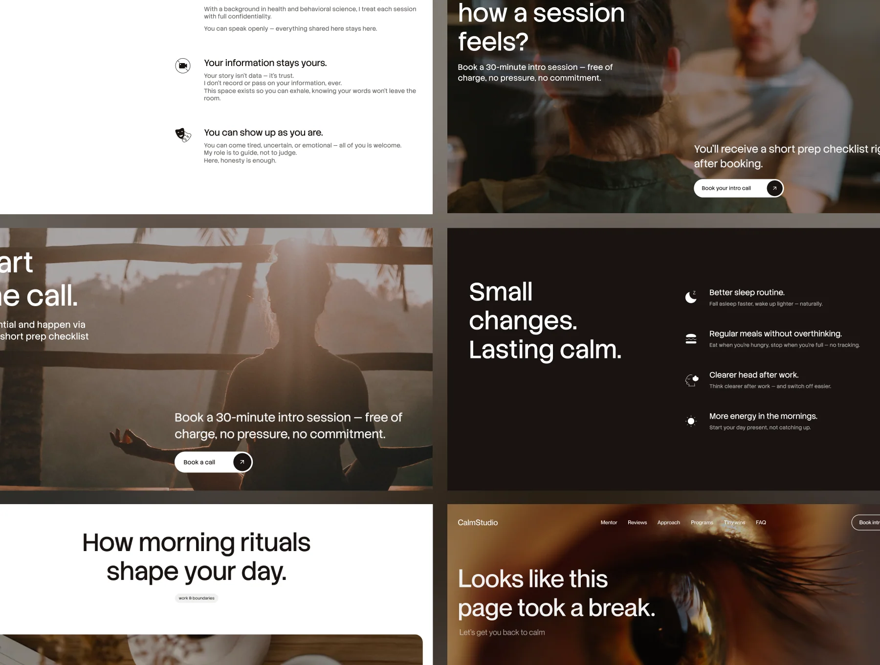 CalmCoach — Wellness & Life Coach Framer Template