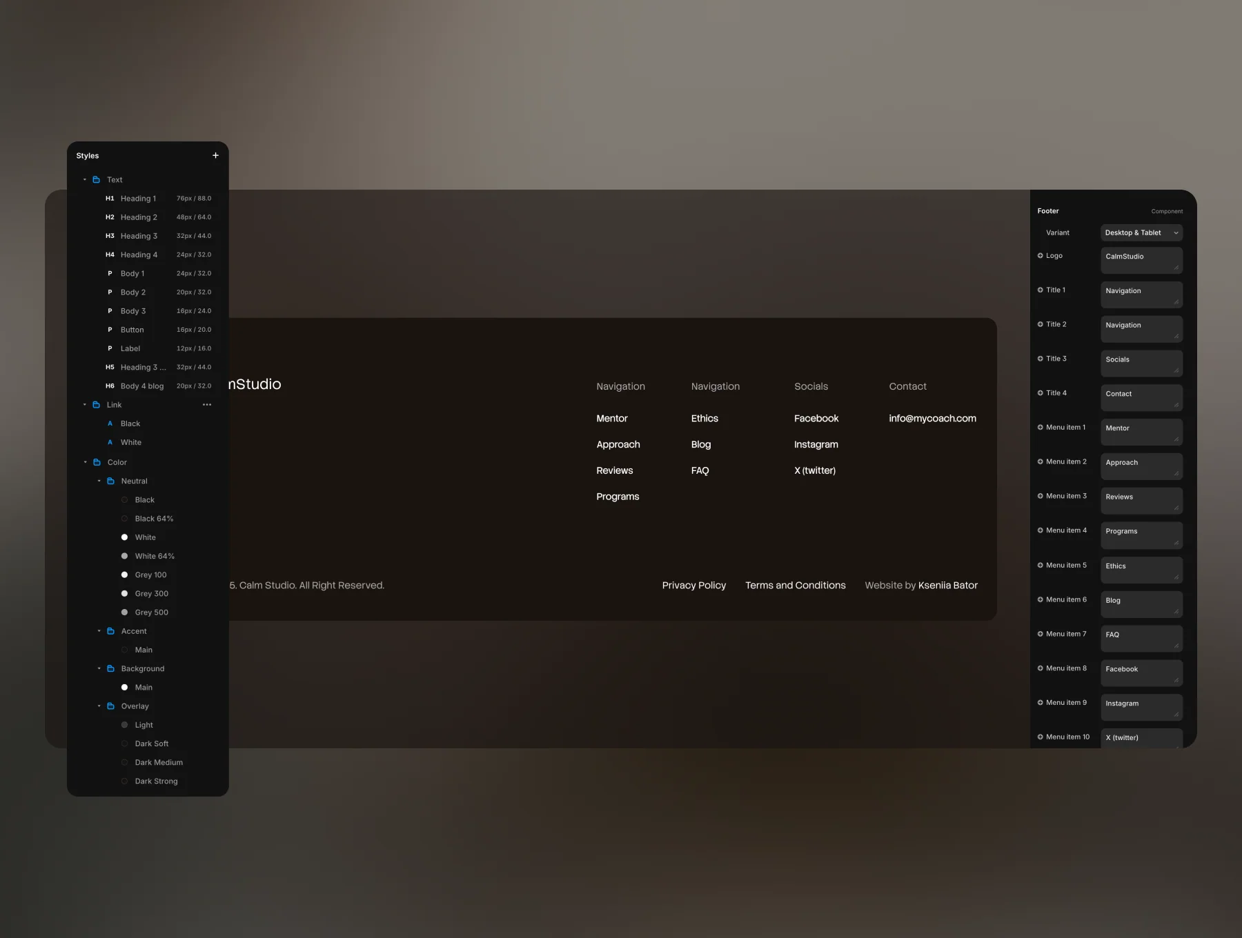 CalmCoach — Wellness & Life Coach Framer Template 5
