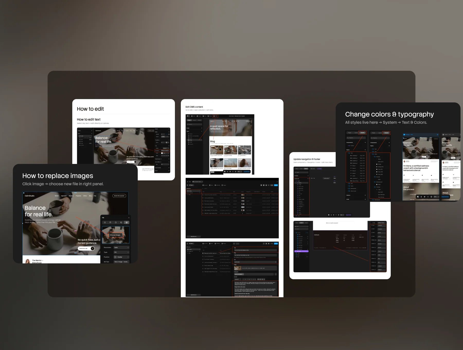 CalmCoach — Wellness & Life Coach Framer Template 6