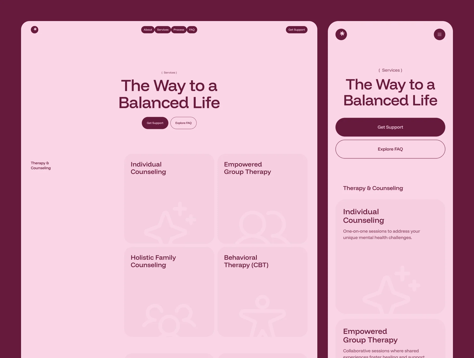 Calmly – Mental Support Website 4