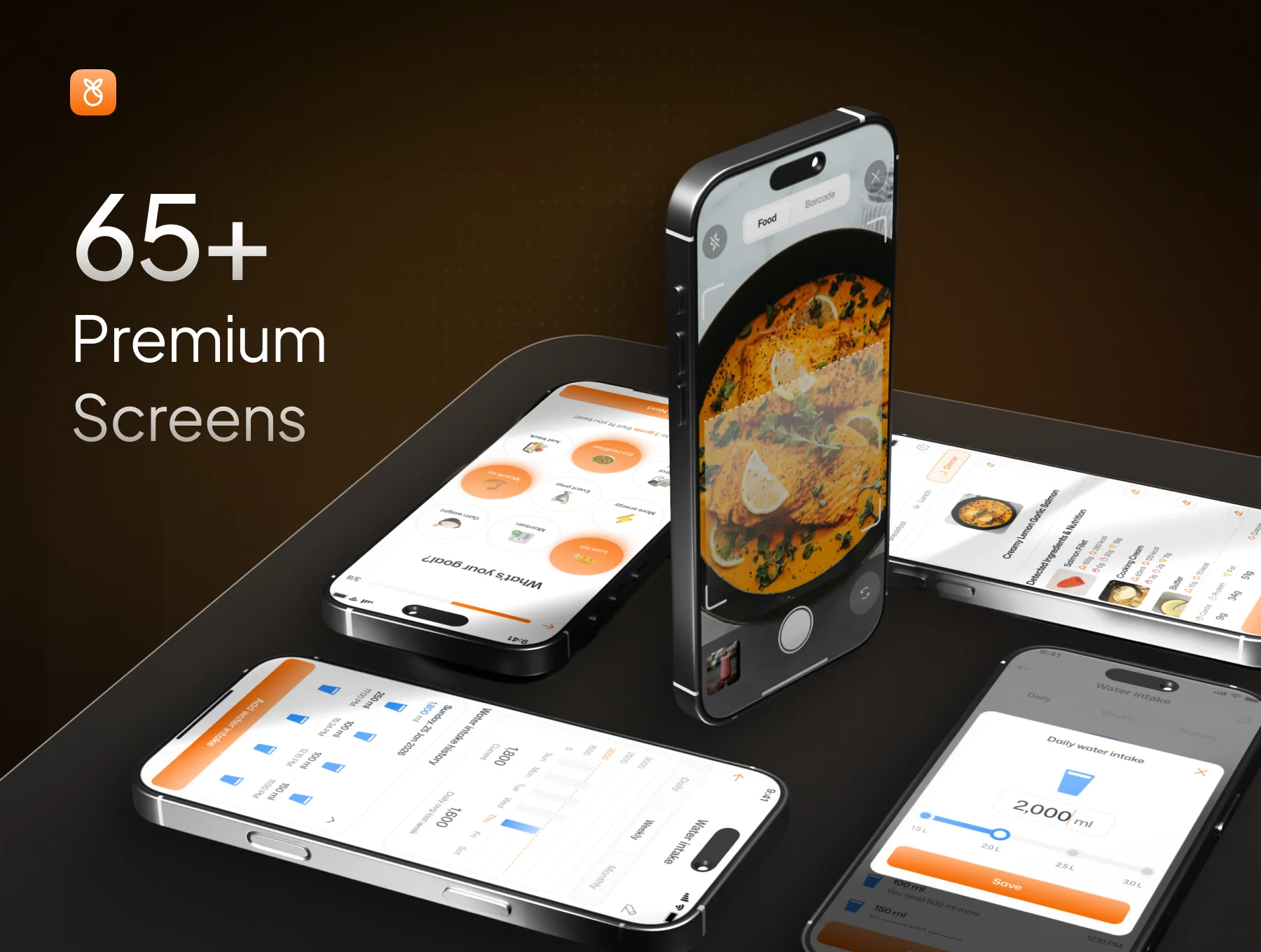 Calmorie - Calorie Tracker Mobile App UI Kit 2