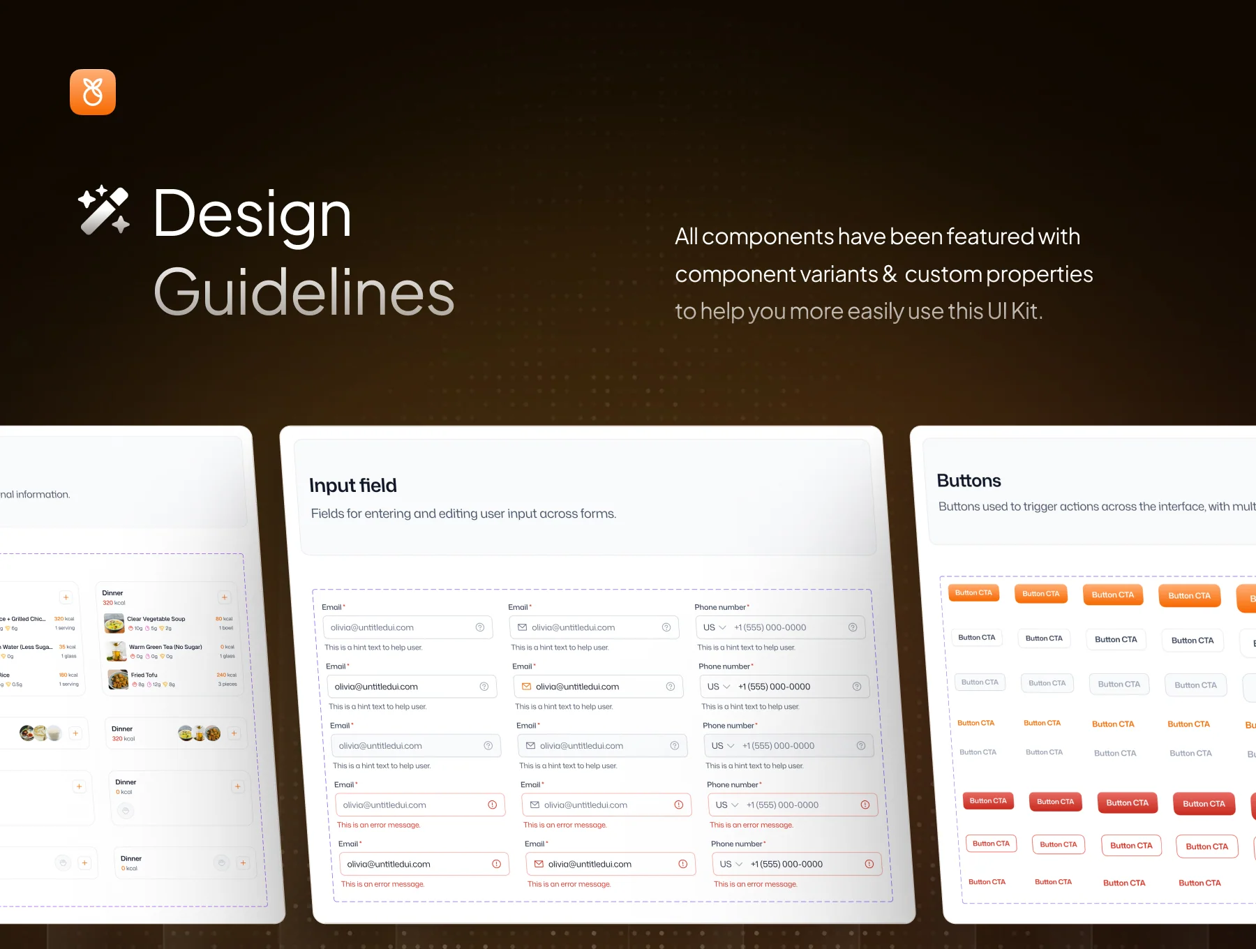Calmorie - Calorie Tracker Mobile App UI Kit 3