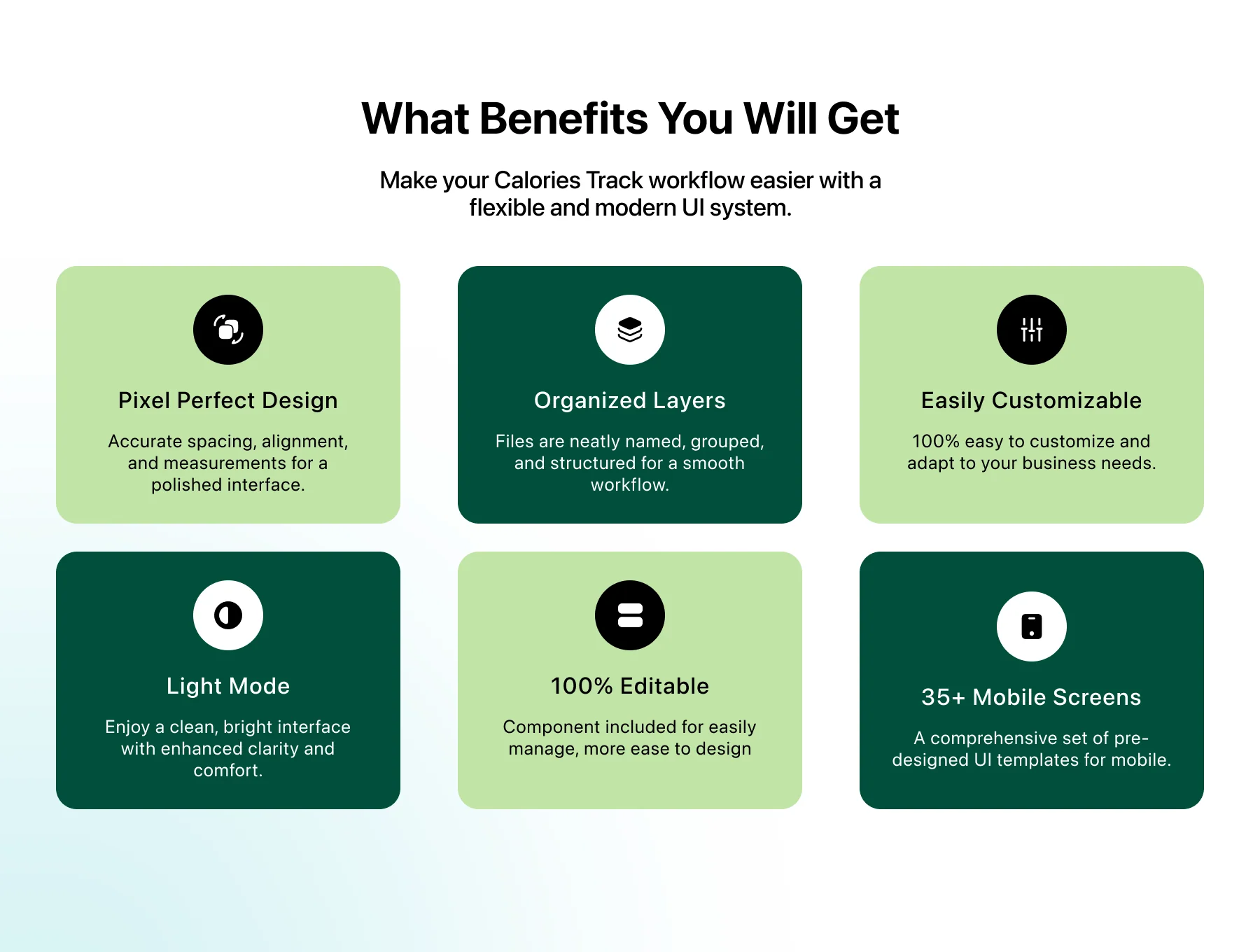 Calories Track – Mobile App UI Kit 2