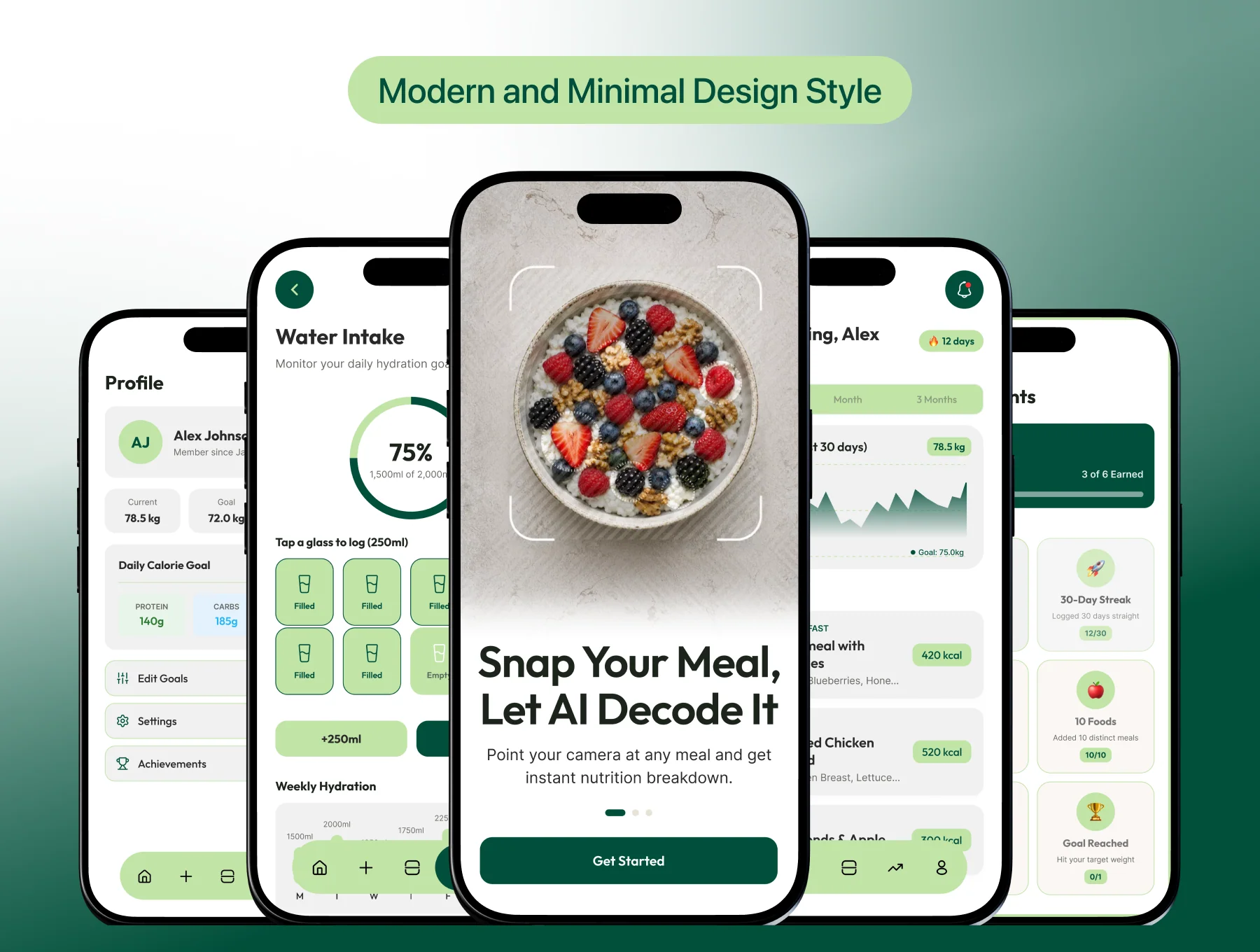 Calories Track – Mobile App UI Kit 3