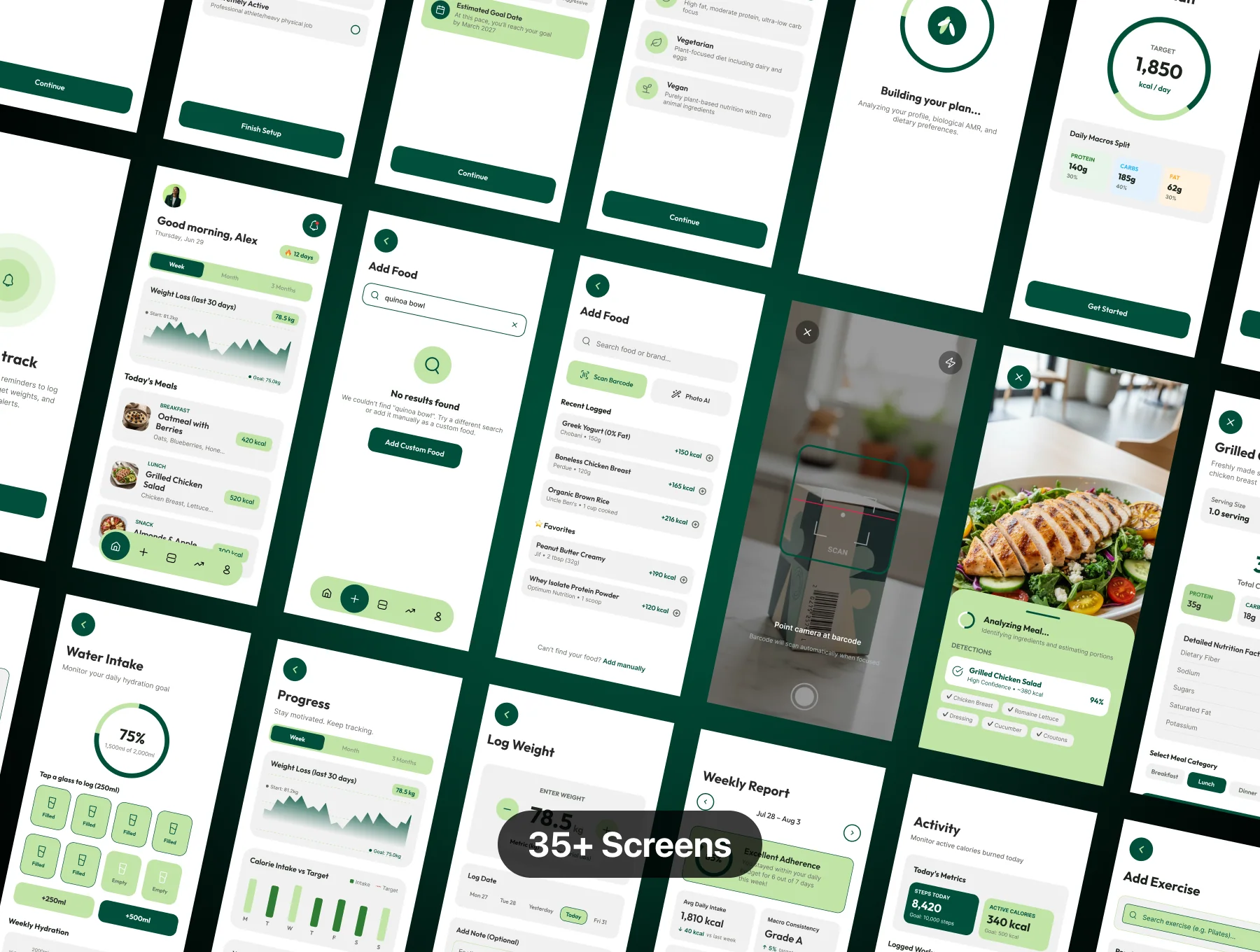 Calories Track – Mobile App UI Kit 4