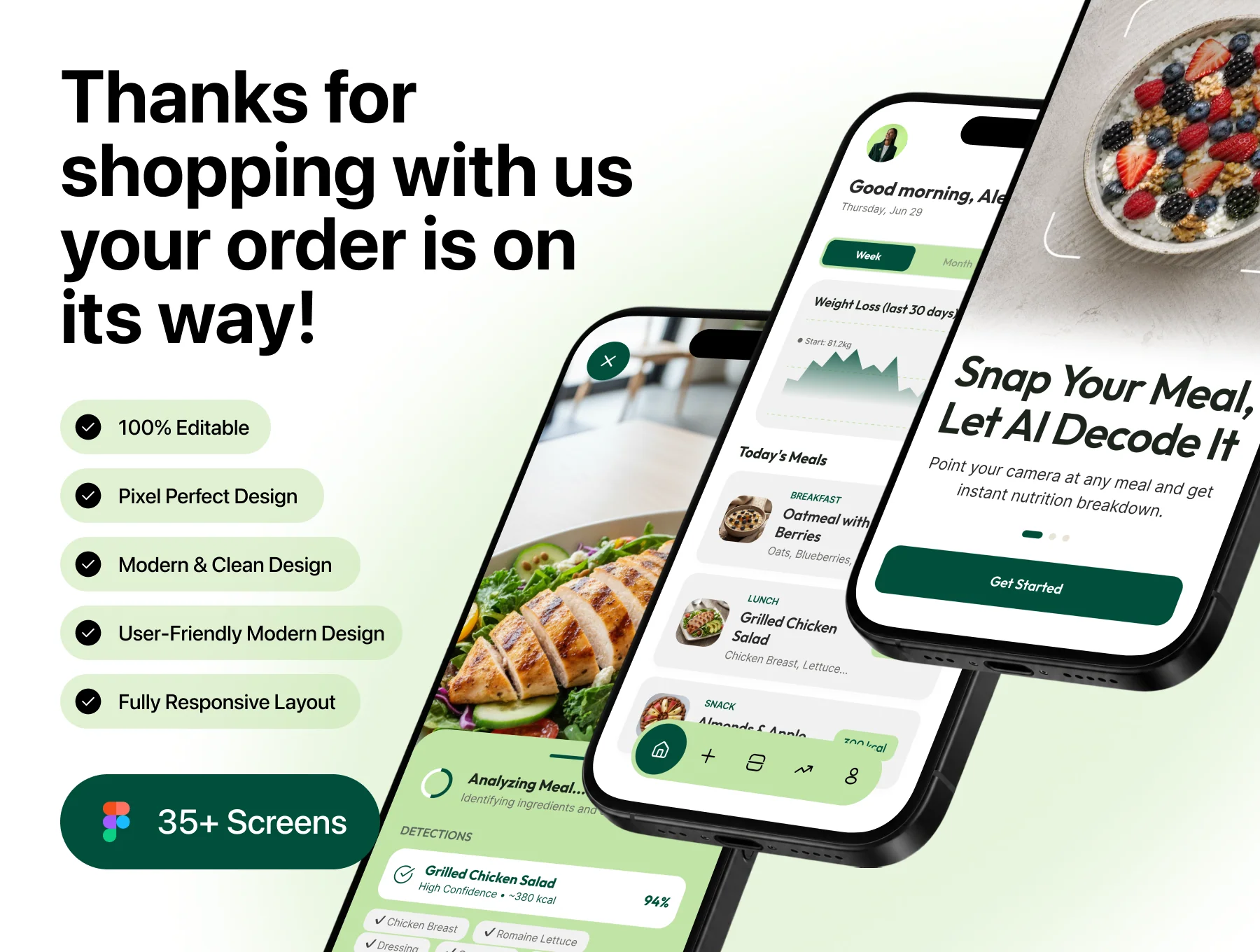Calories Track – Mobile App UI Kit 6