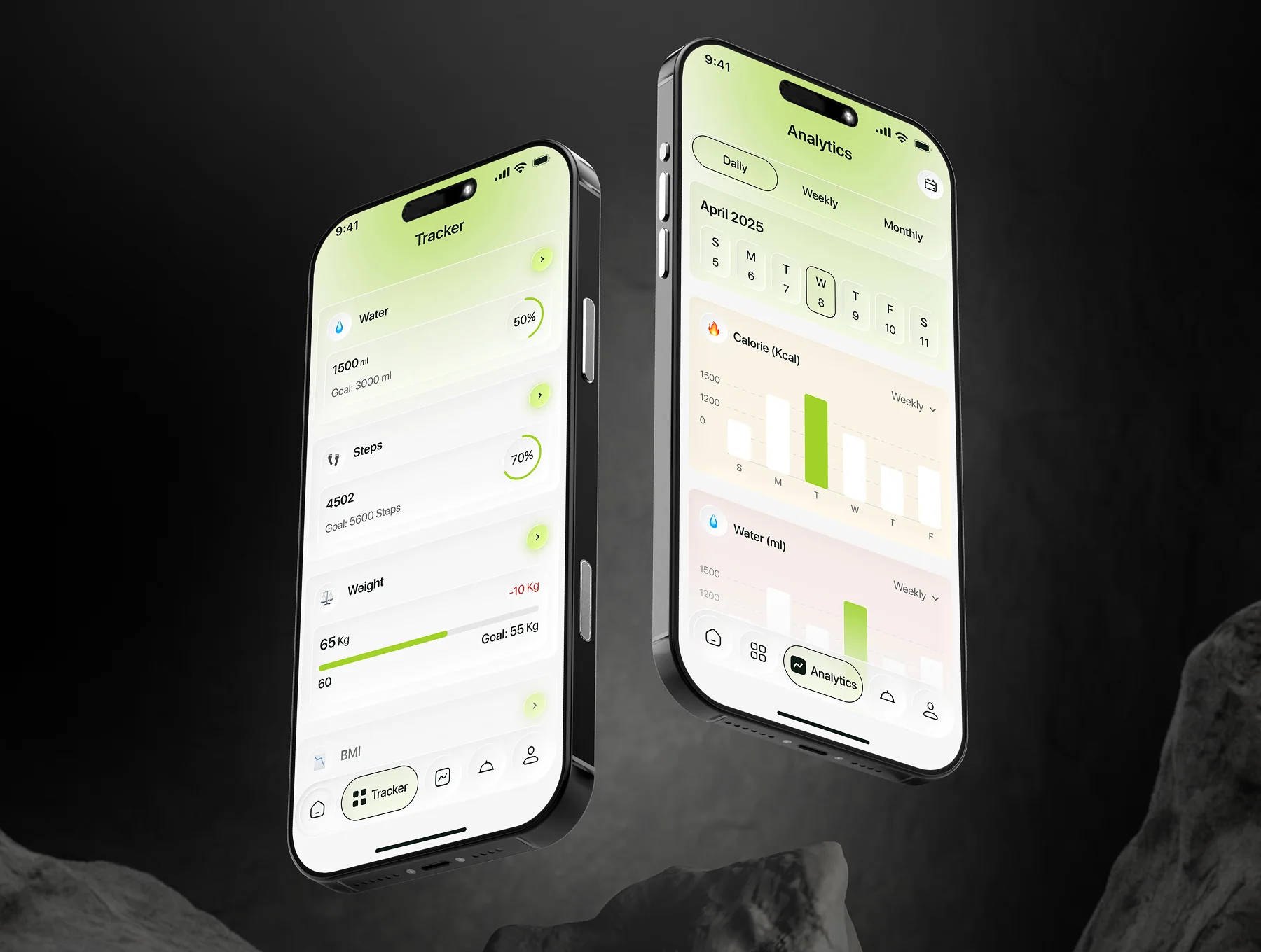 CalTrack – Calorie Tracker App UI Kit 8