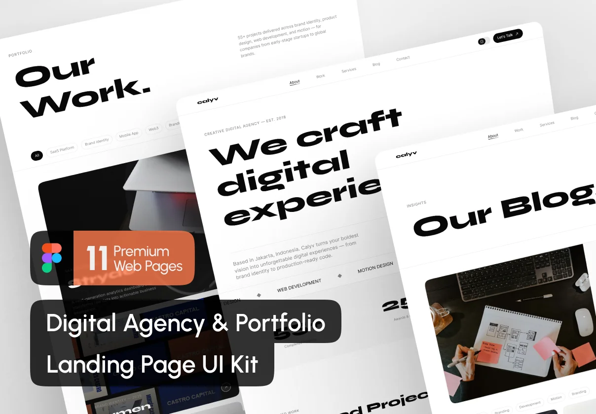 Calyv – Creative Agency & Portfolio Landing Page