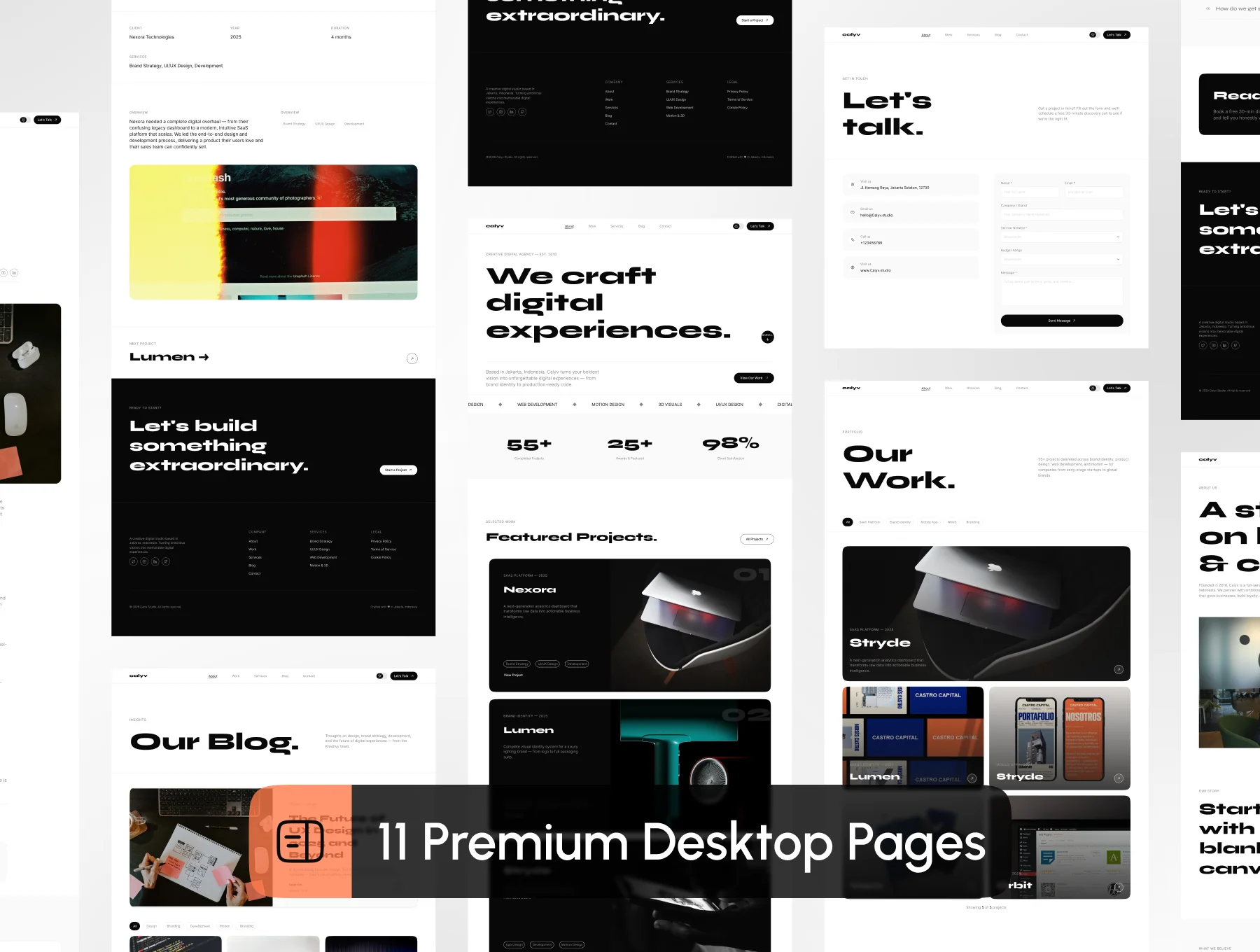 Calyv – Creative Agency & Portfolio Landing Page 3