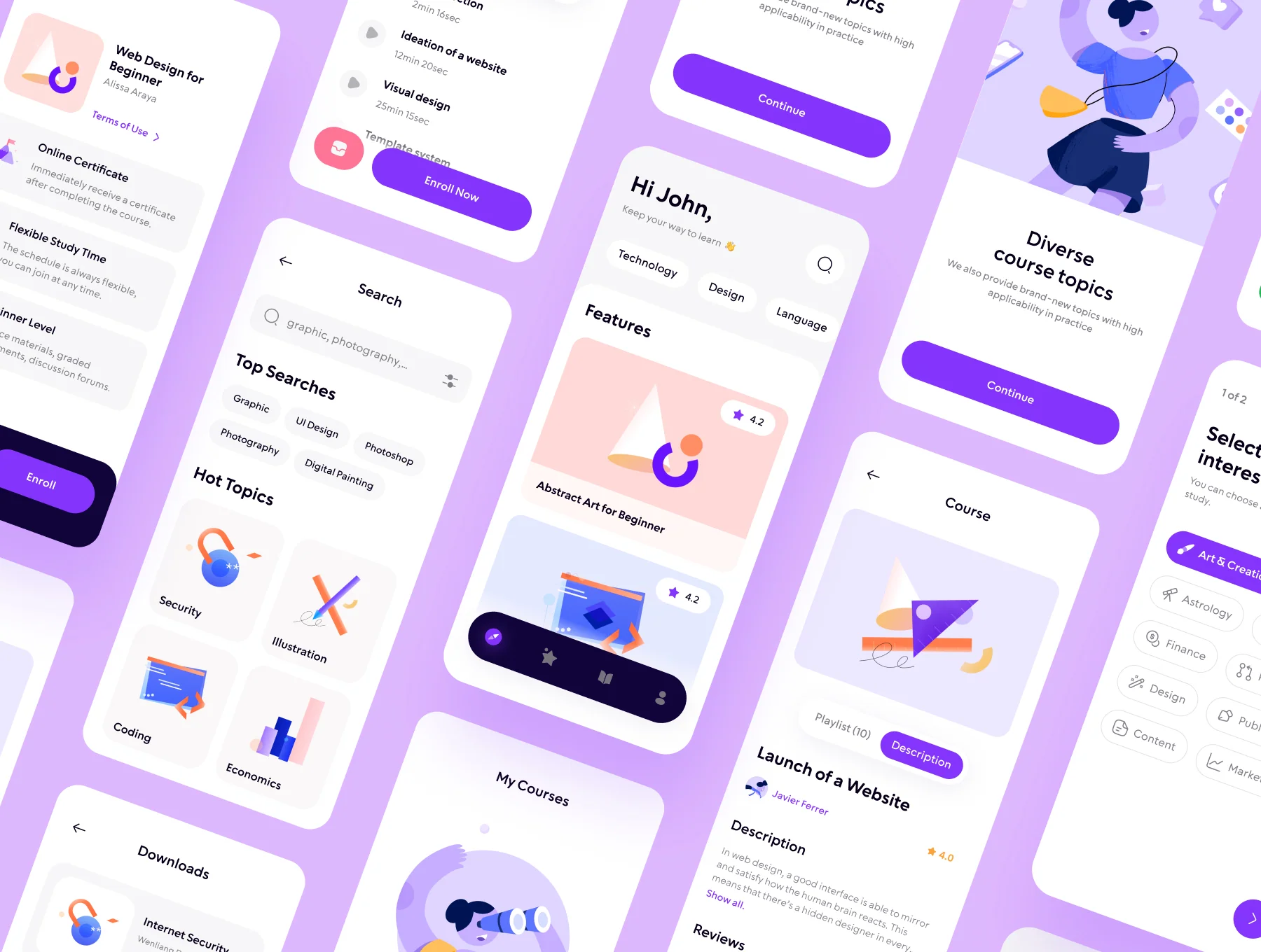 Cami - Online Learning App UI Kit 3