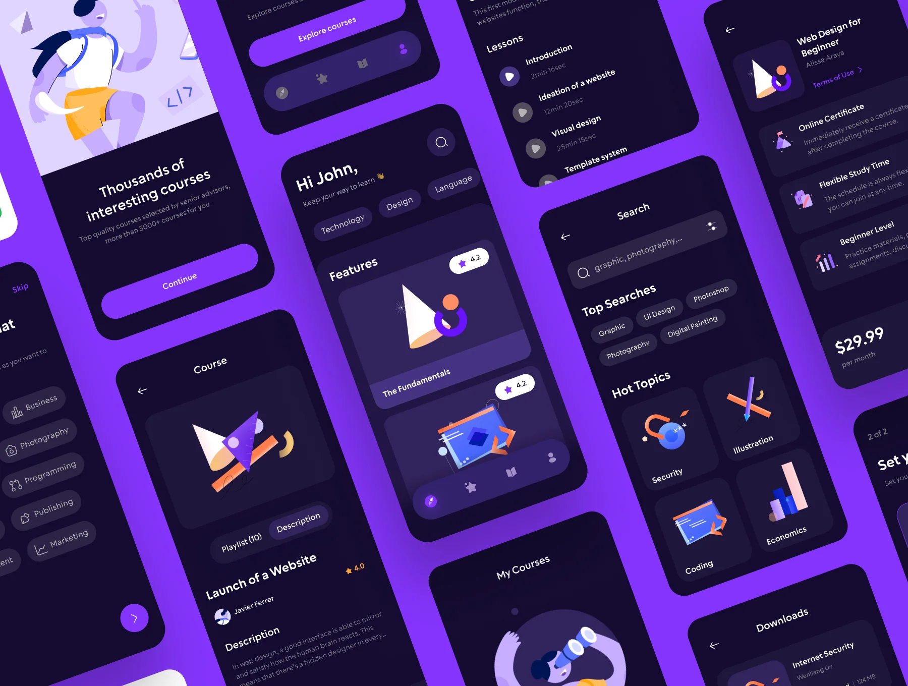 Cami - Online Learning App UI Kit 4