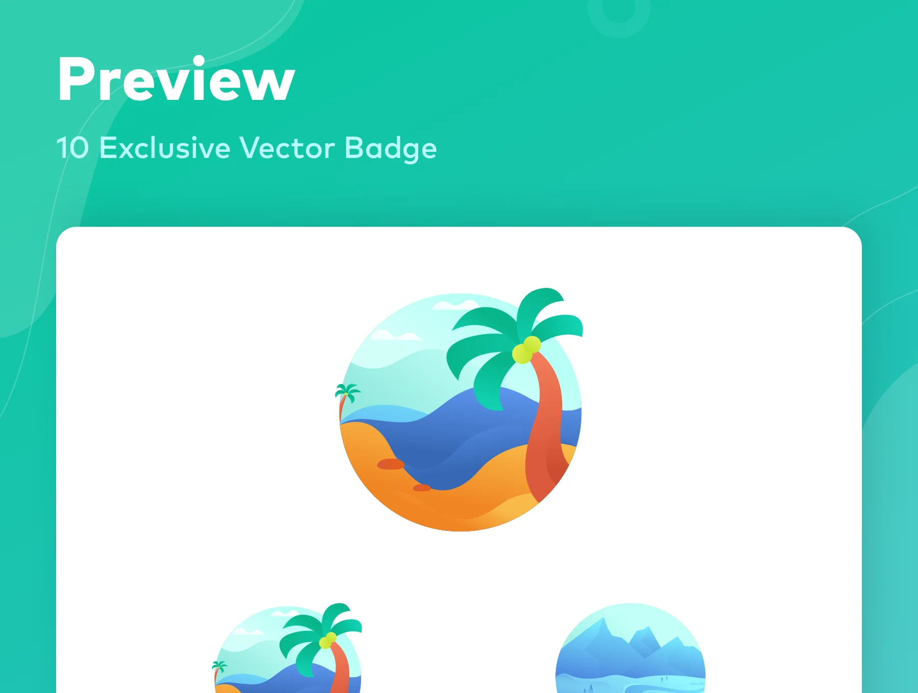 Camp : Holiday Badge Illustration