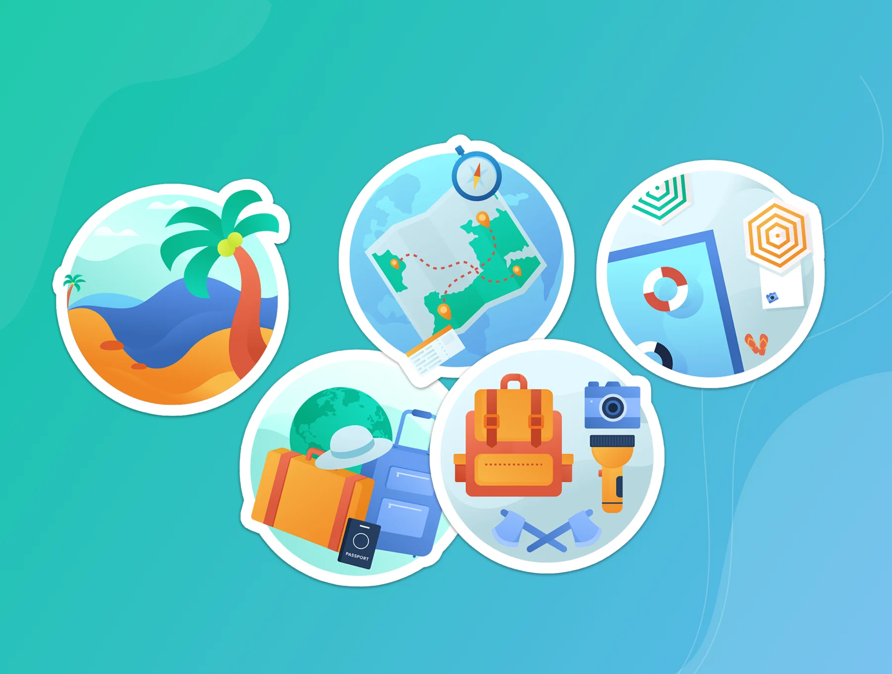 Camp : Holiday Badge Illustration 3