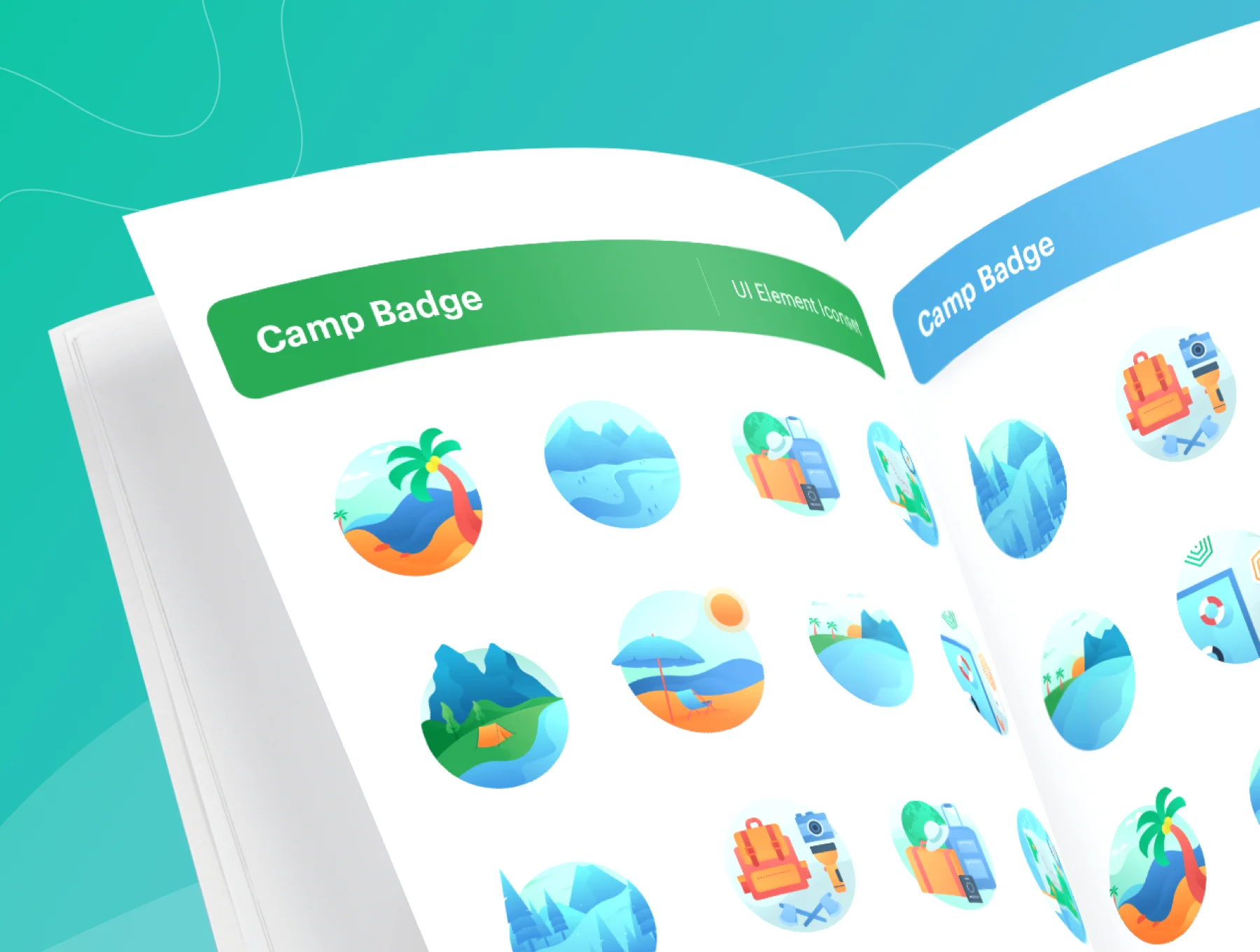 Camp : Holiday Badge Illustration 4