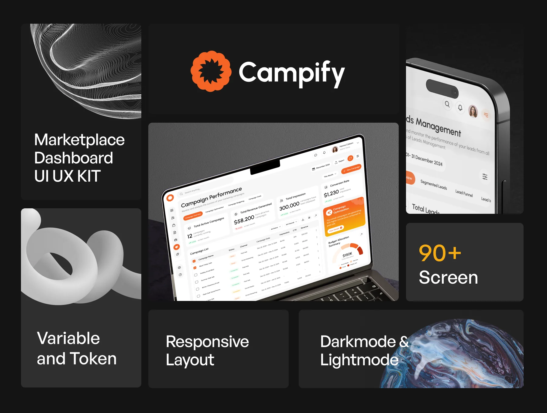 Campify - Marketplace Dashboard UI KIT 2