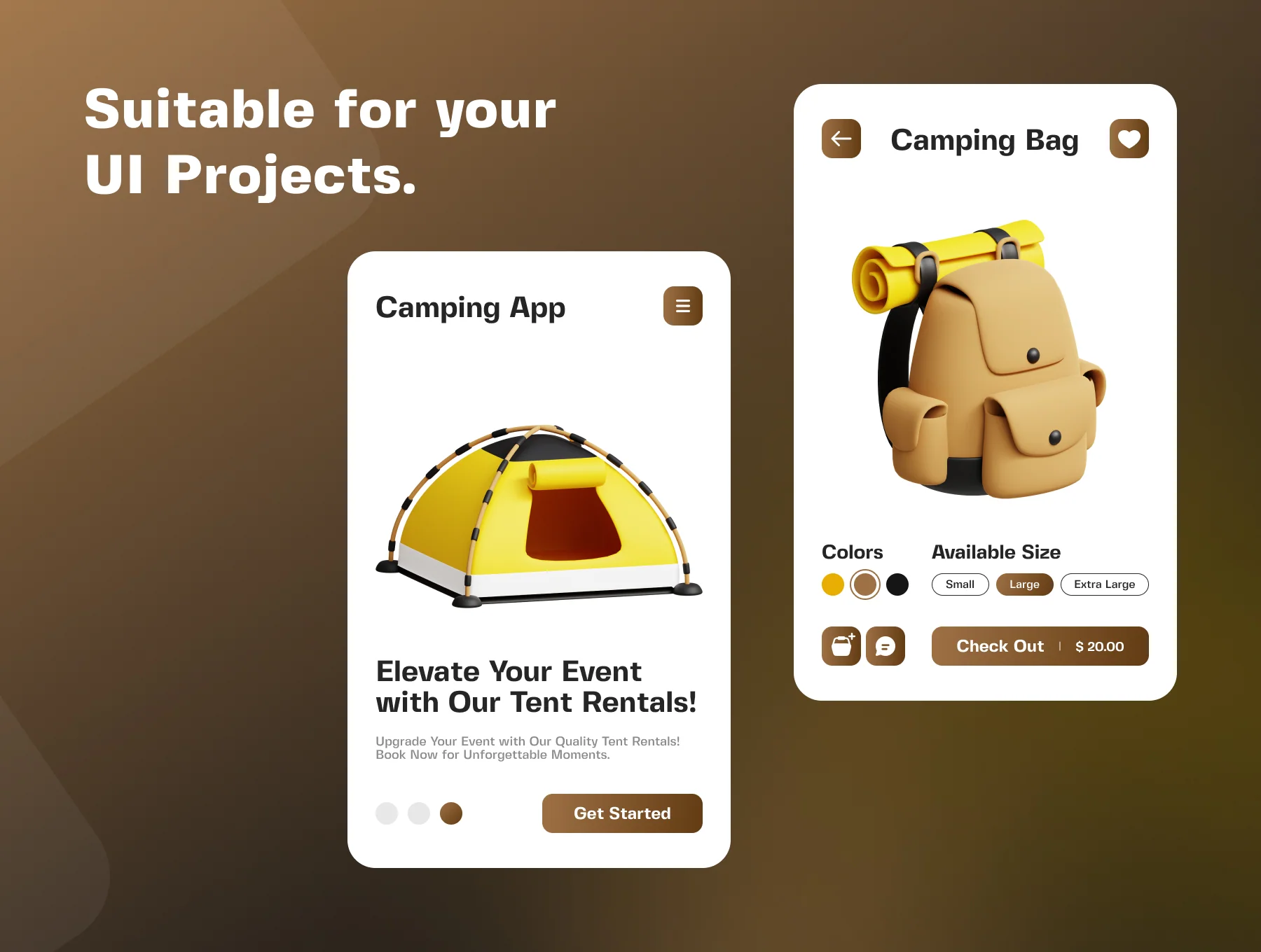 Camping 3D Icon Pack 5