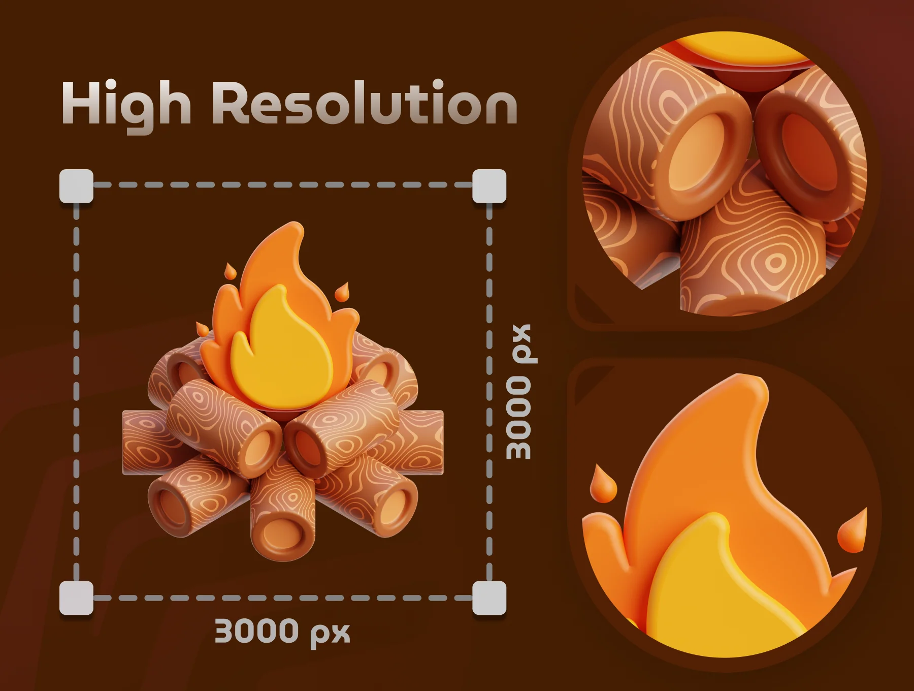 Camping 3D Icon Set 4