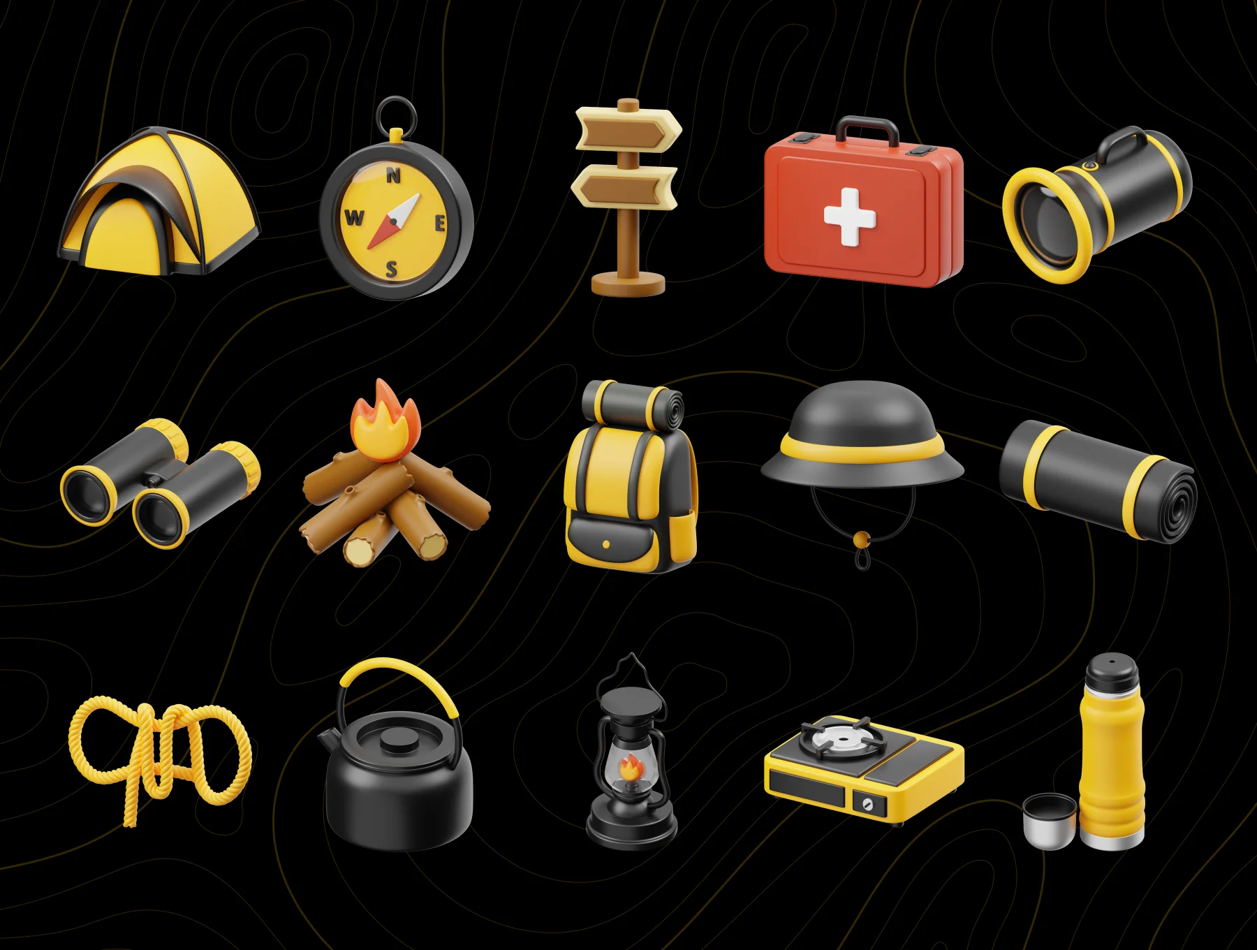 Camping 3D Icon 6