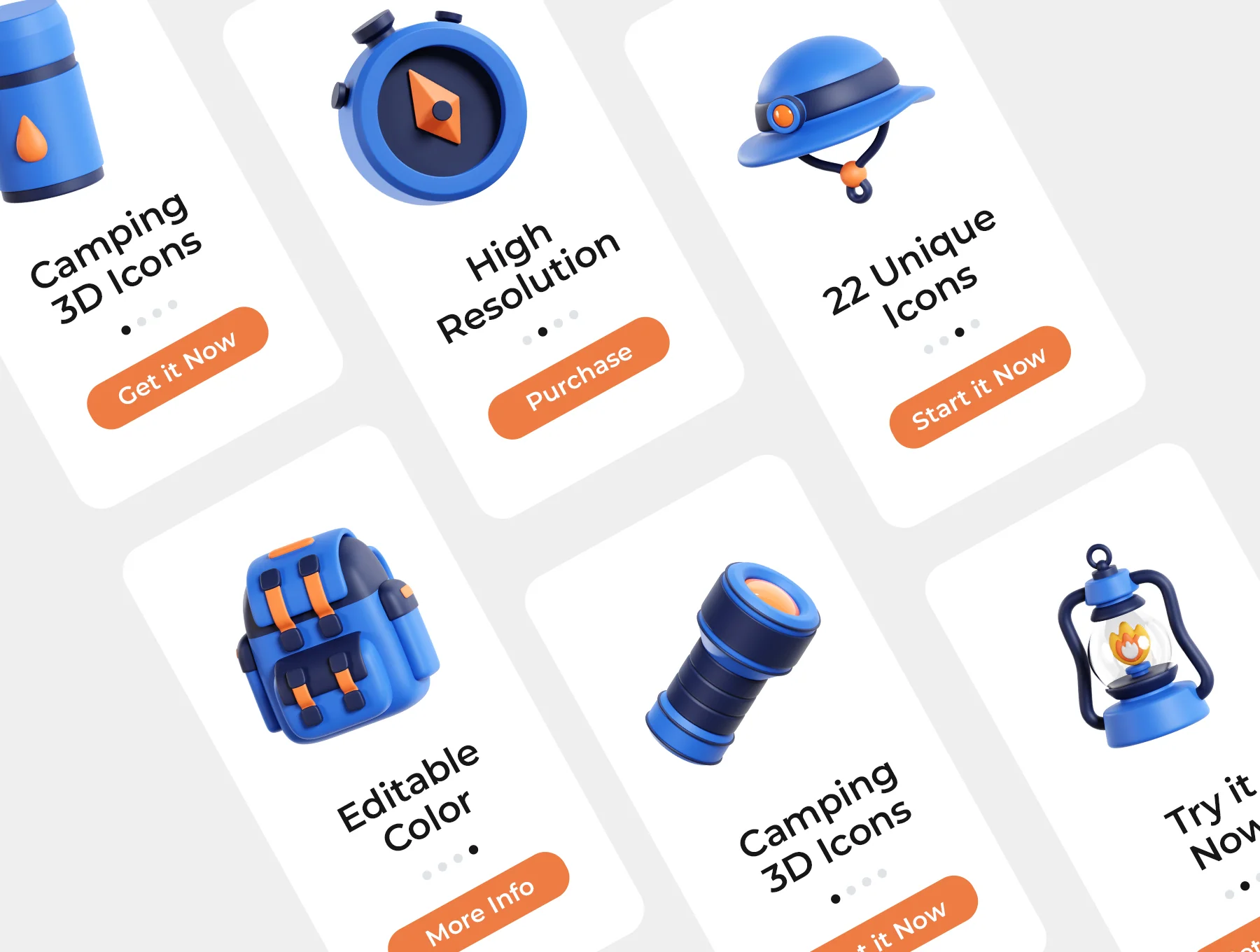 Camping 3D Icons 5