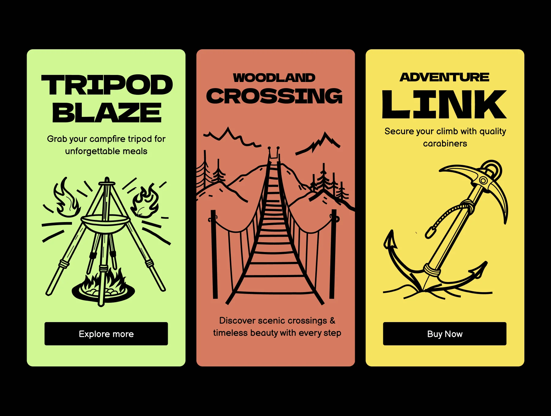 Camping and Hiking Icons 4