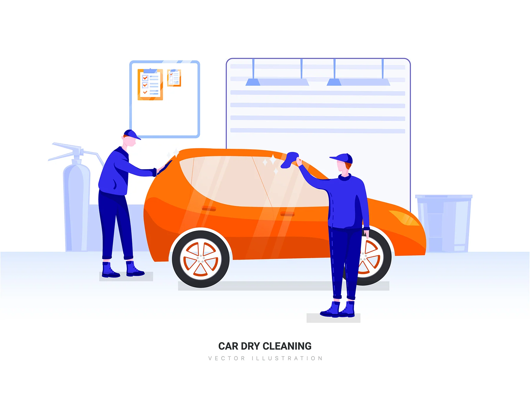 Cancer - Car Service Vector Scenes 11