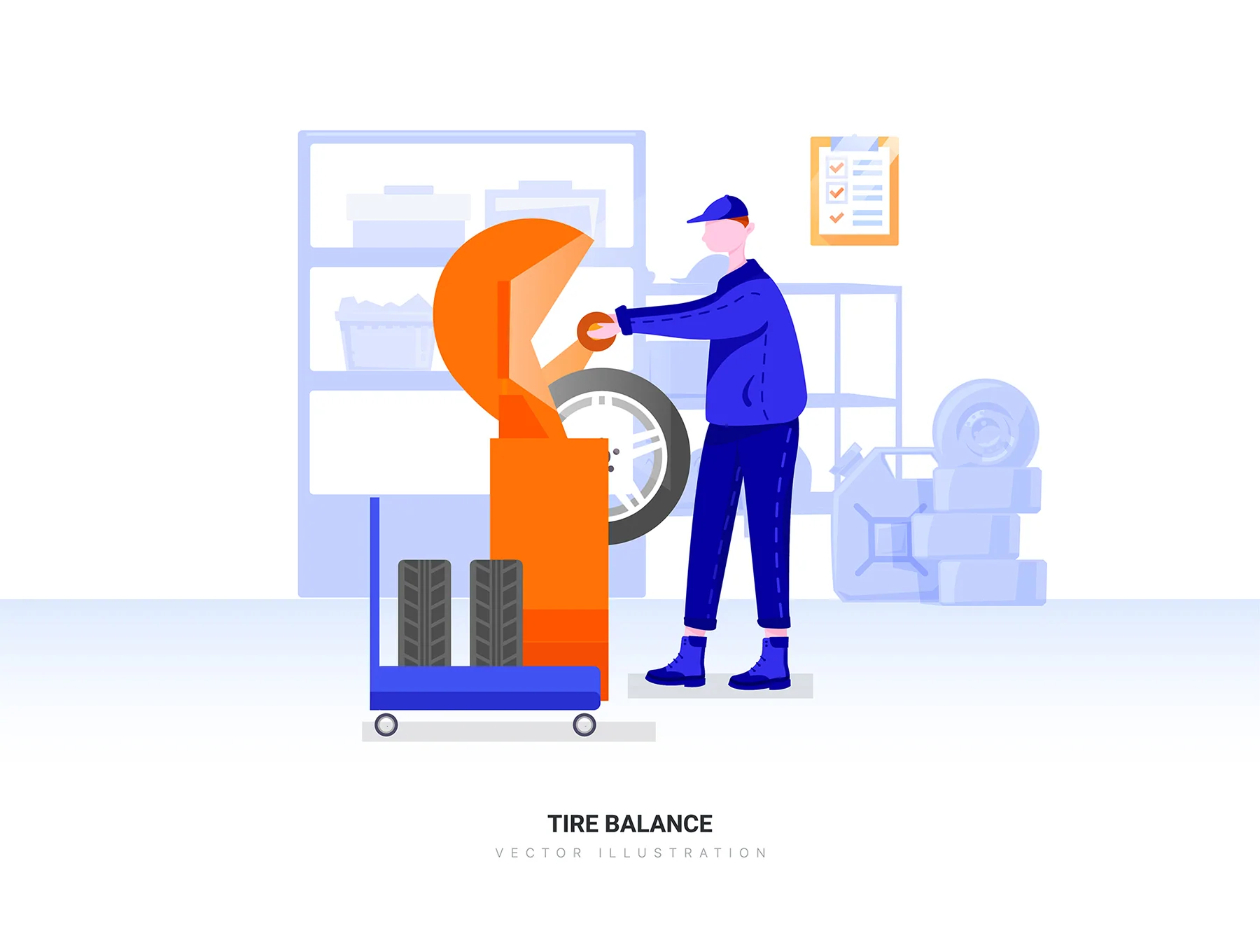 Cancer - Car Service Vector Scenes 5