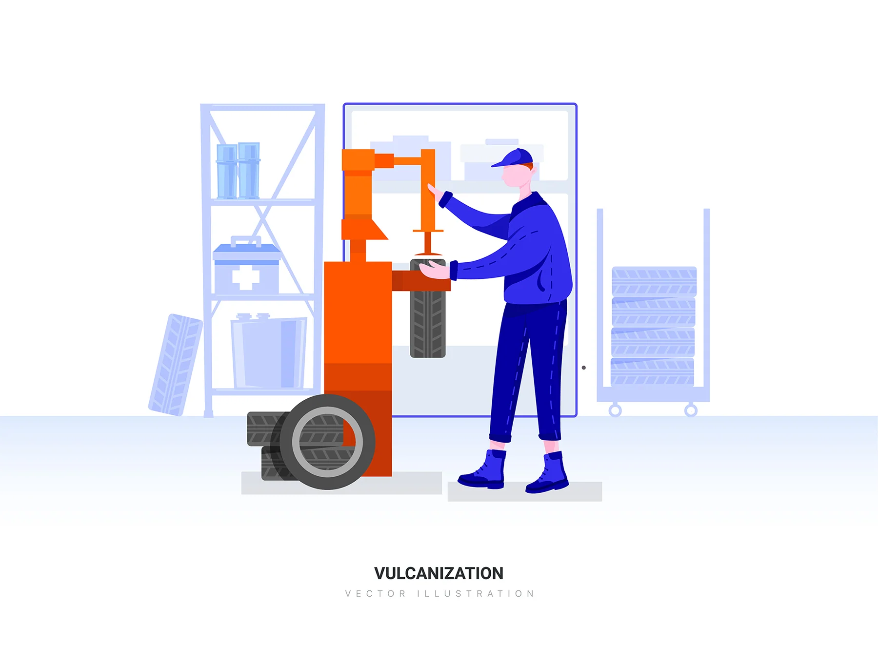 Cancer - Car Service Vector Scenes 8