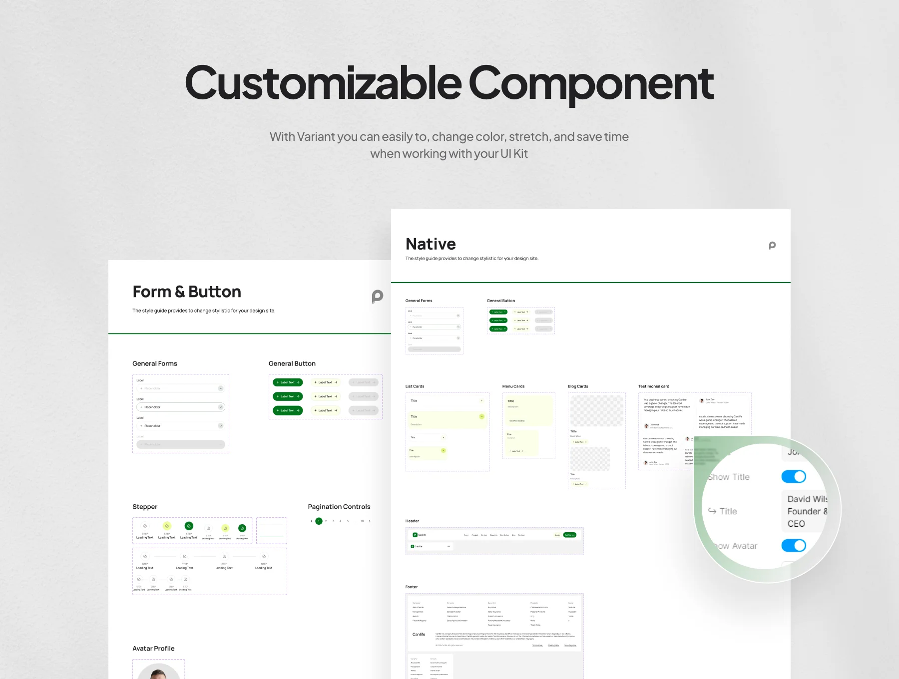Insurance Website UI Kit - Canlife 3