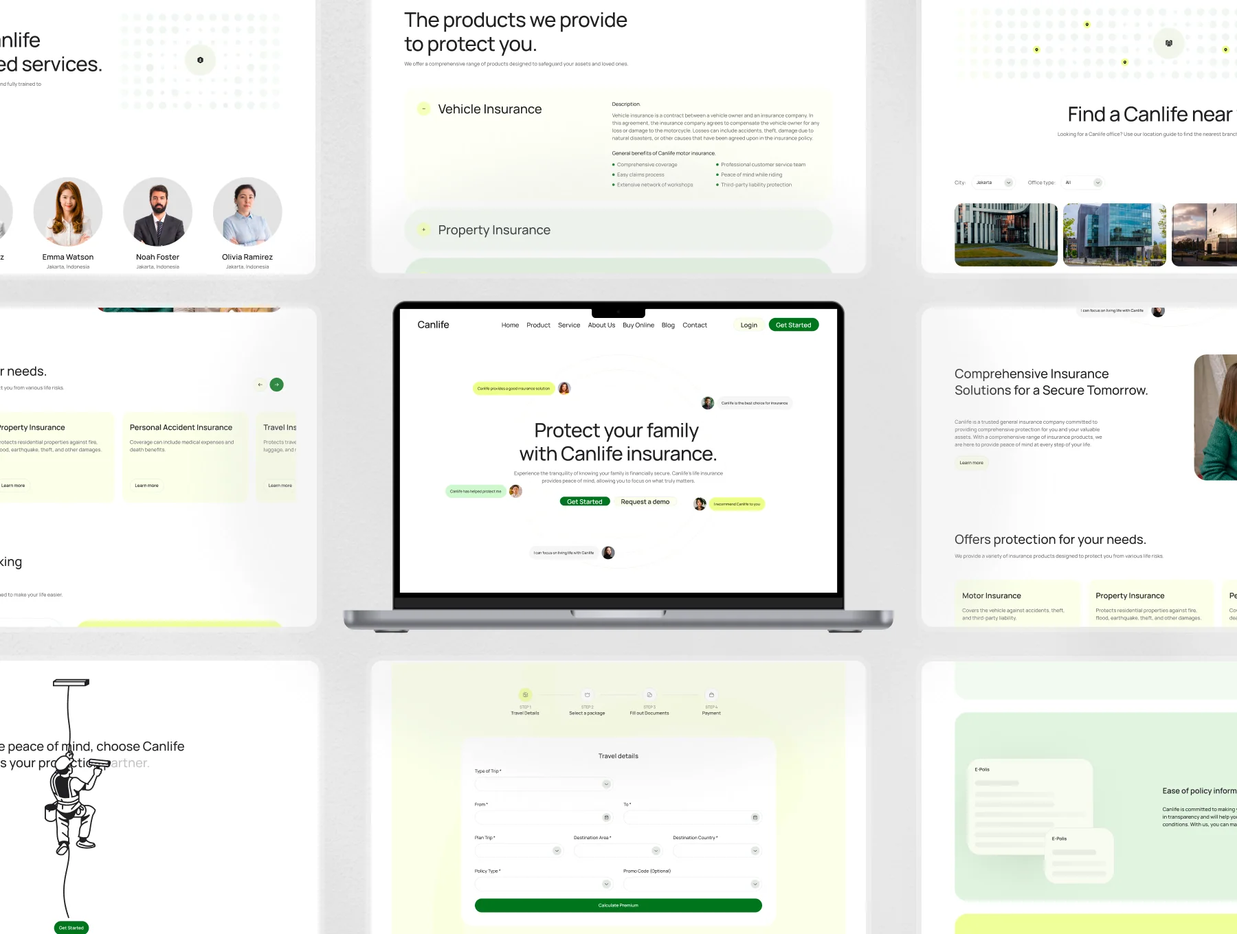 Insurance Website UI Kit - Canlife 5