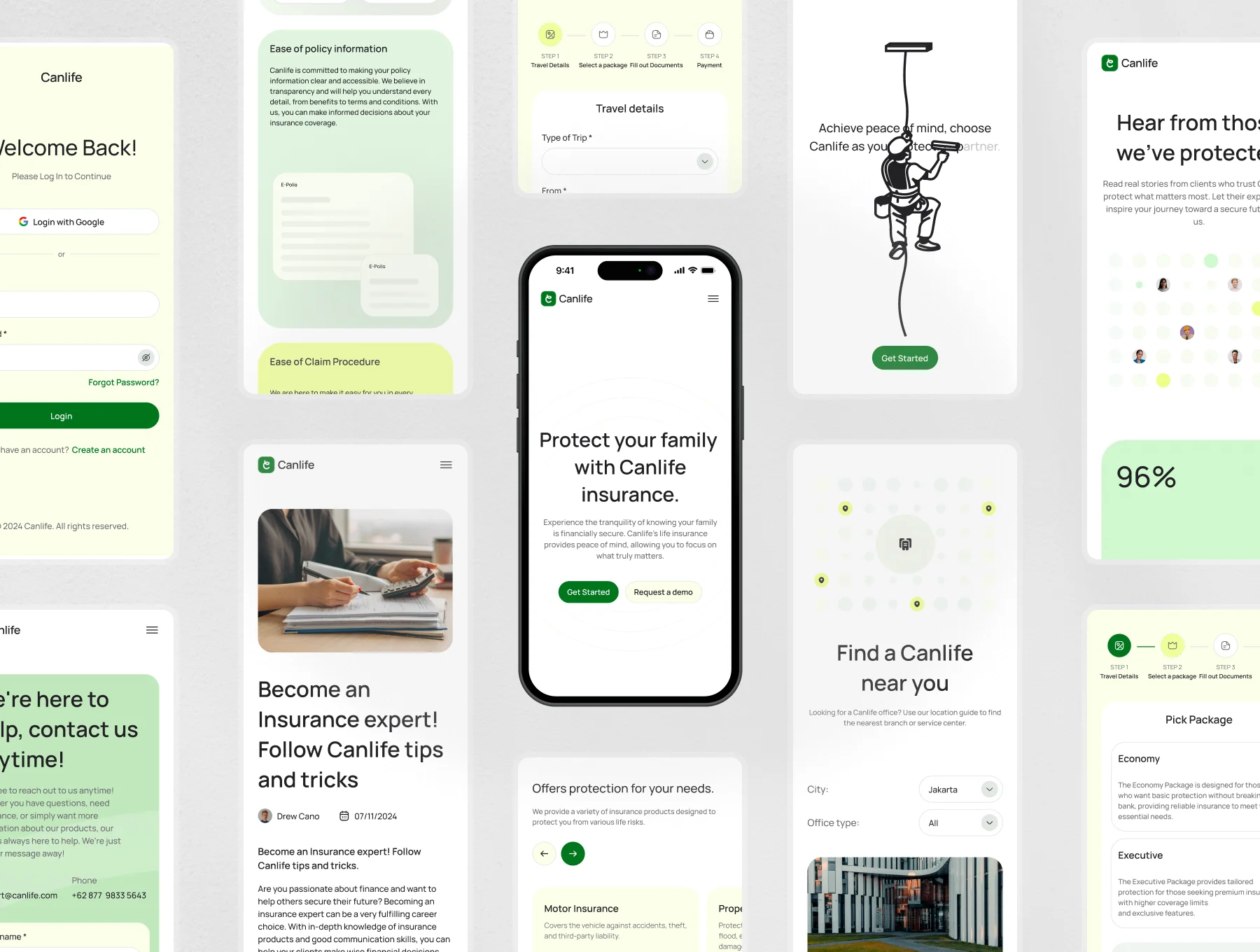 Insurance Website UI Kit - Canlife 6