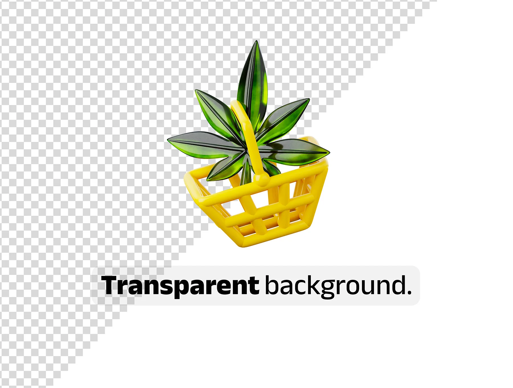 Cannabis dispensary store 3D icons set 6