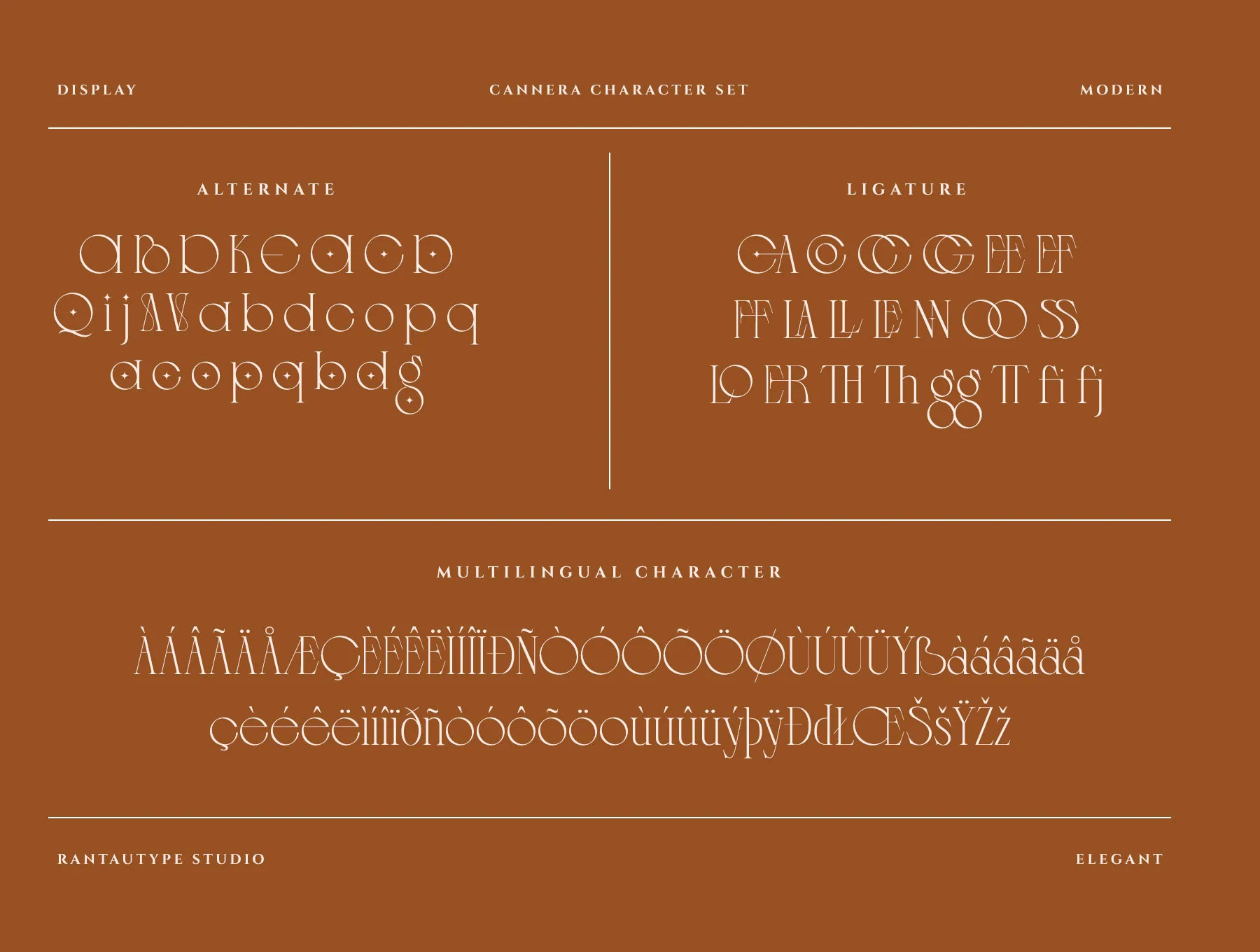 Cannera Modern Serif Font 8