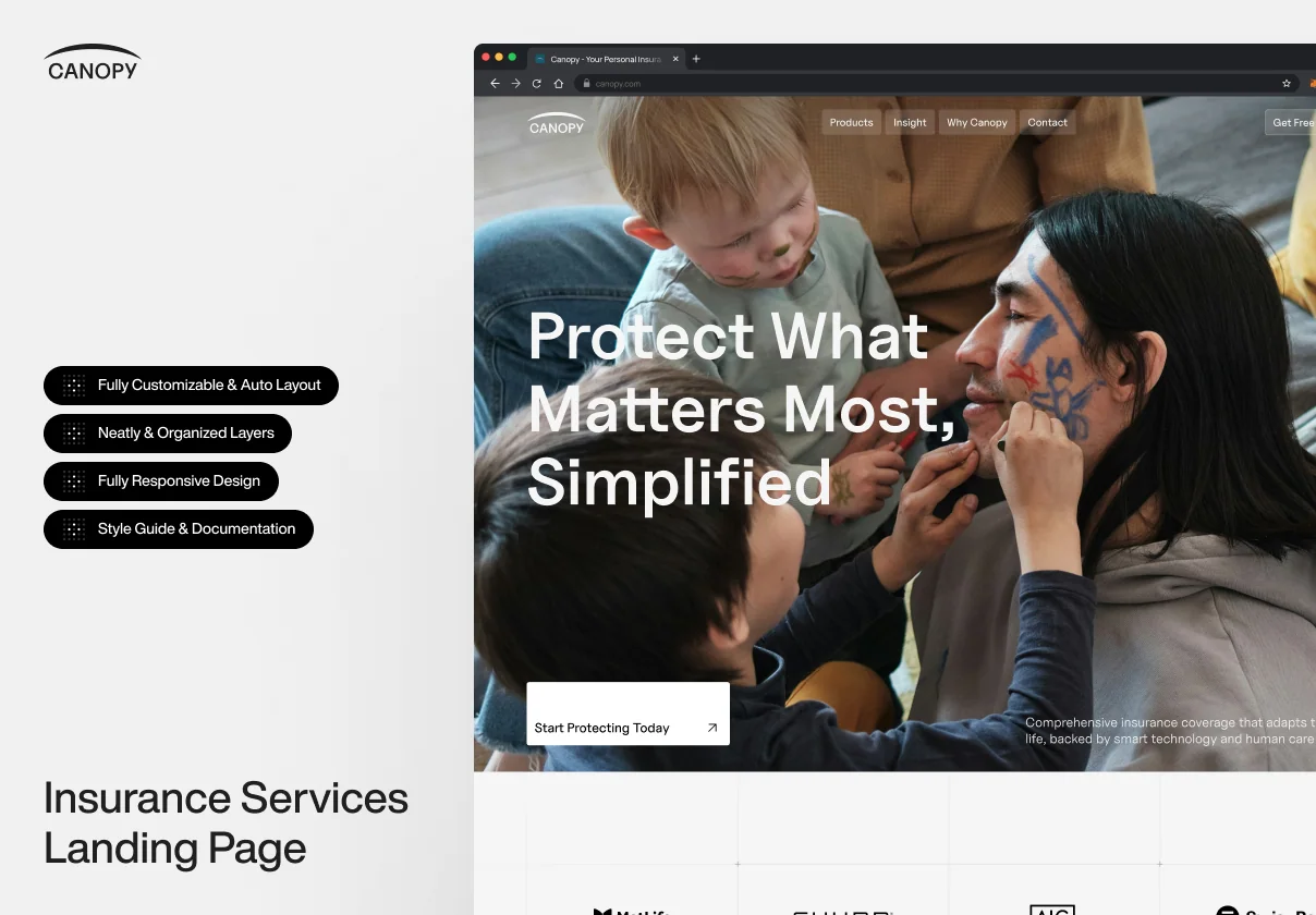 Canopy - Insurance Company Website