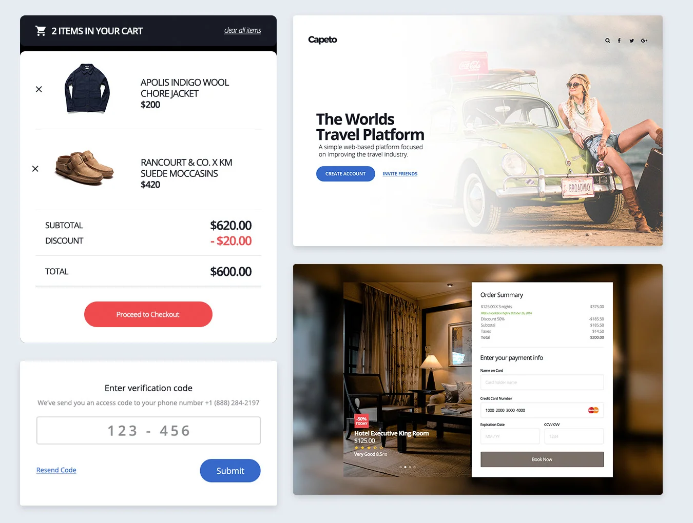 Capeto Web UI Kit 6