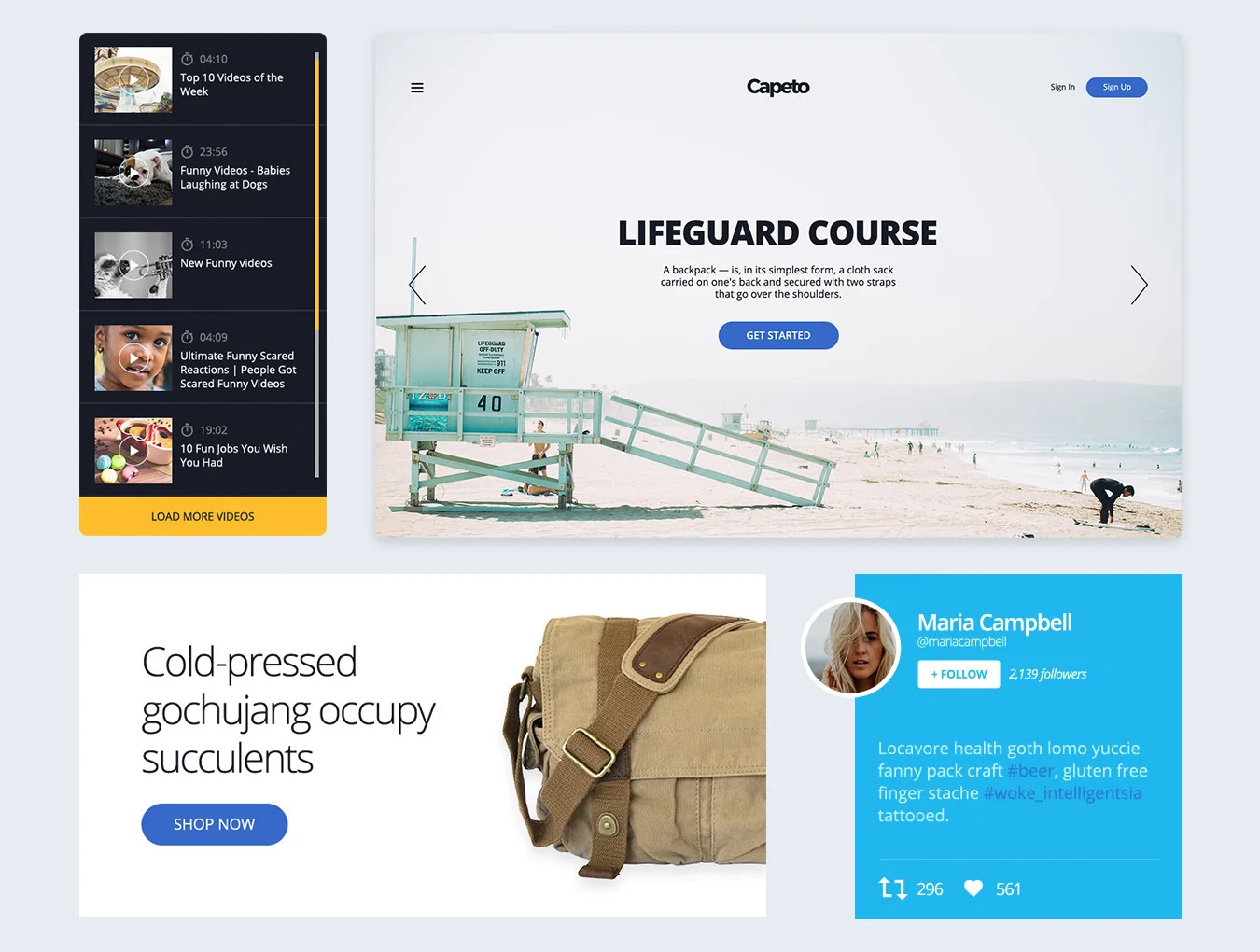Capeto Web UI Kit 8