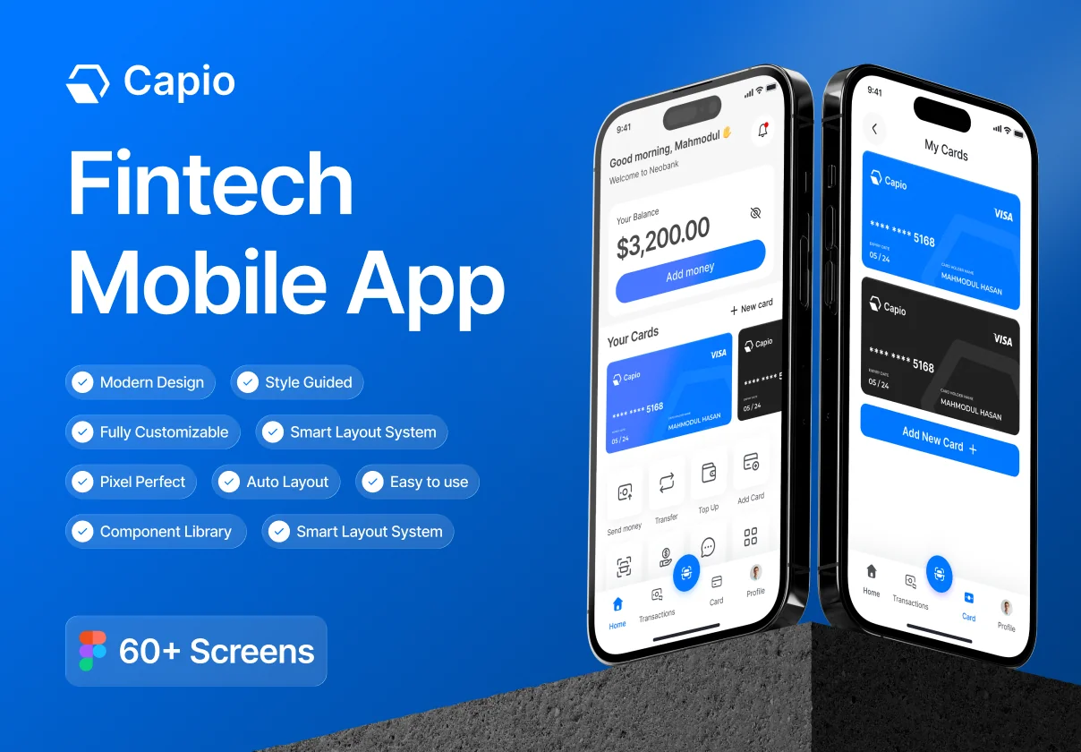 Capio - Fintech Mobile App Ui Kit