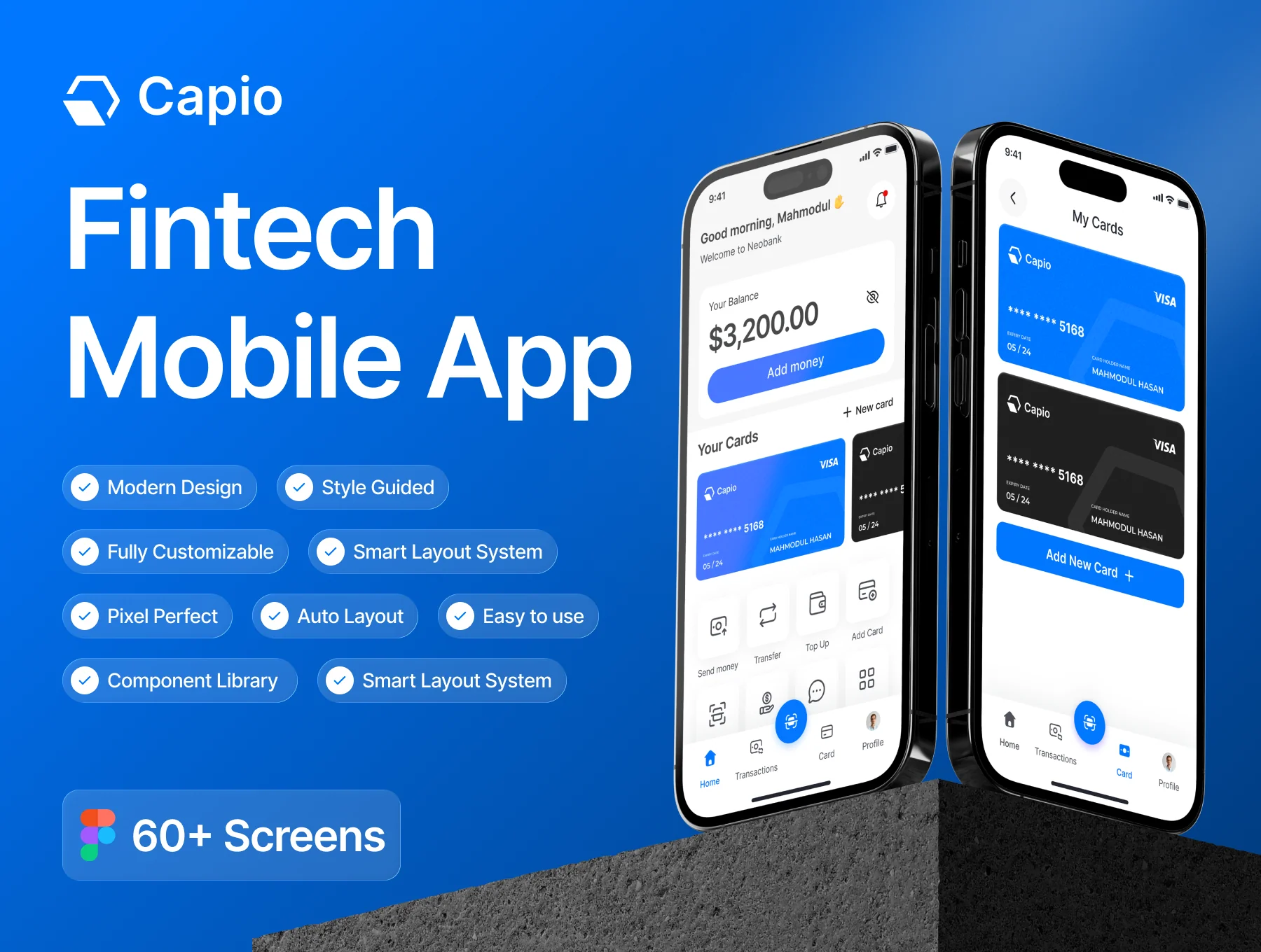 Capio - Fintech Mobile App Ui Kit