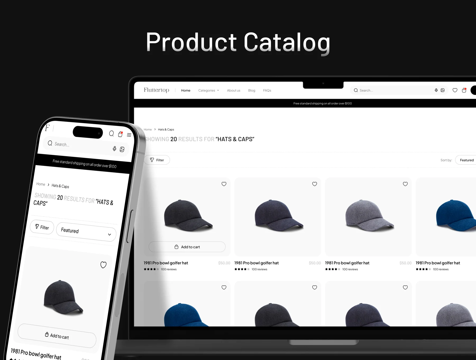 CapRush UI Kit: The Ultimate Cap E-Commerce Website Design 4