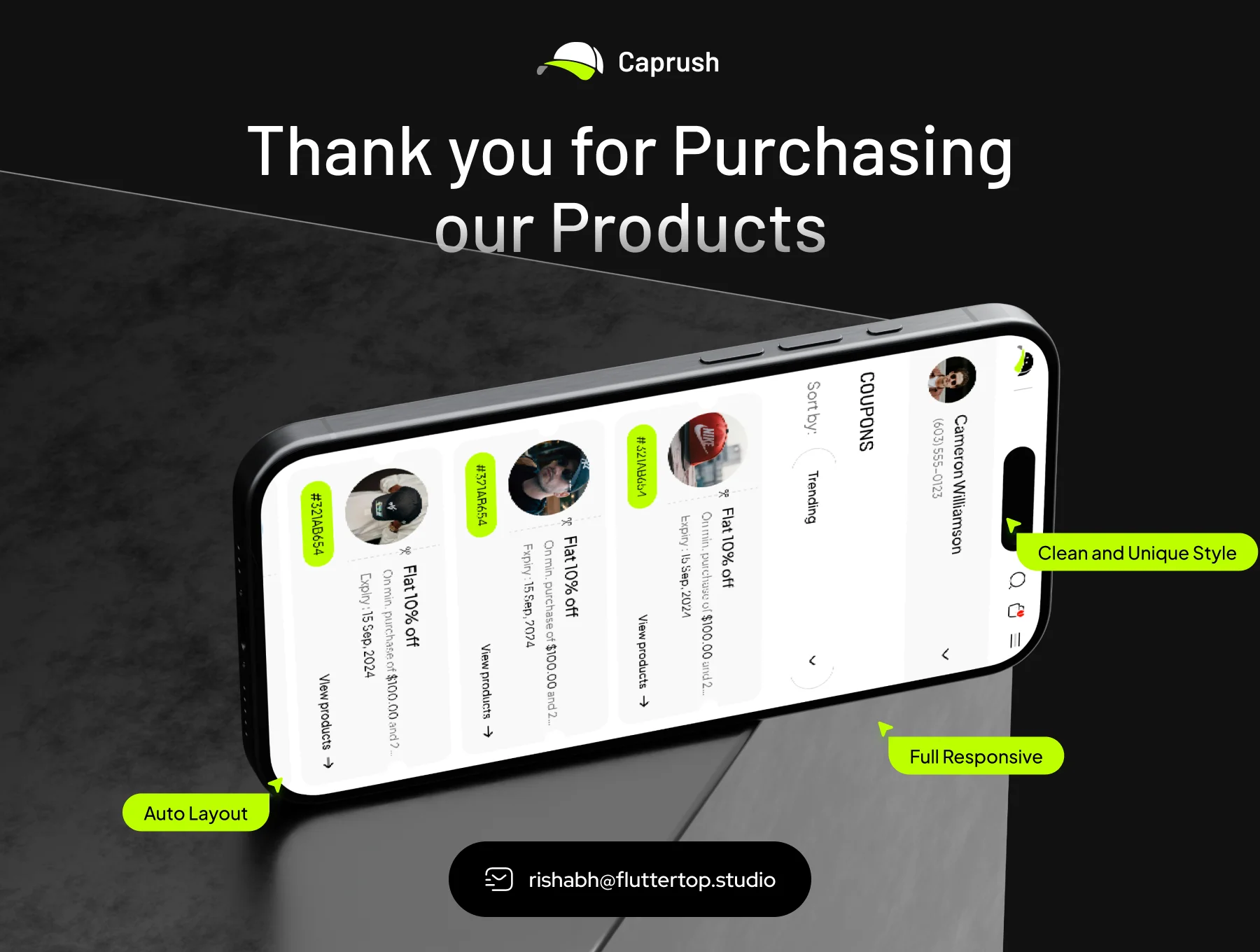 CapRush UI Kit: The Ultimate Cap E-Commerce Website Design 8